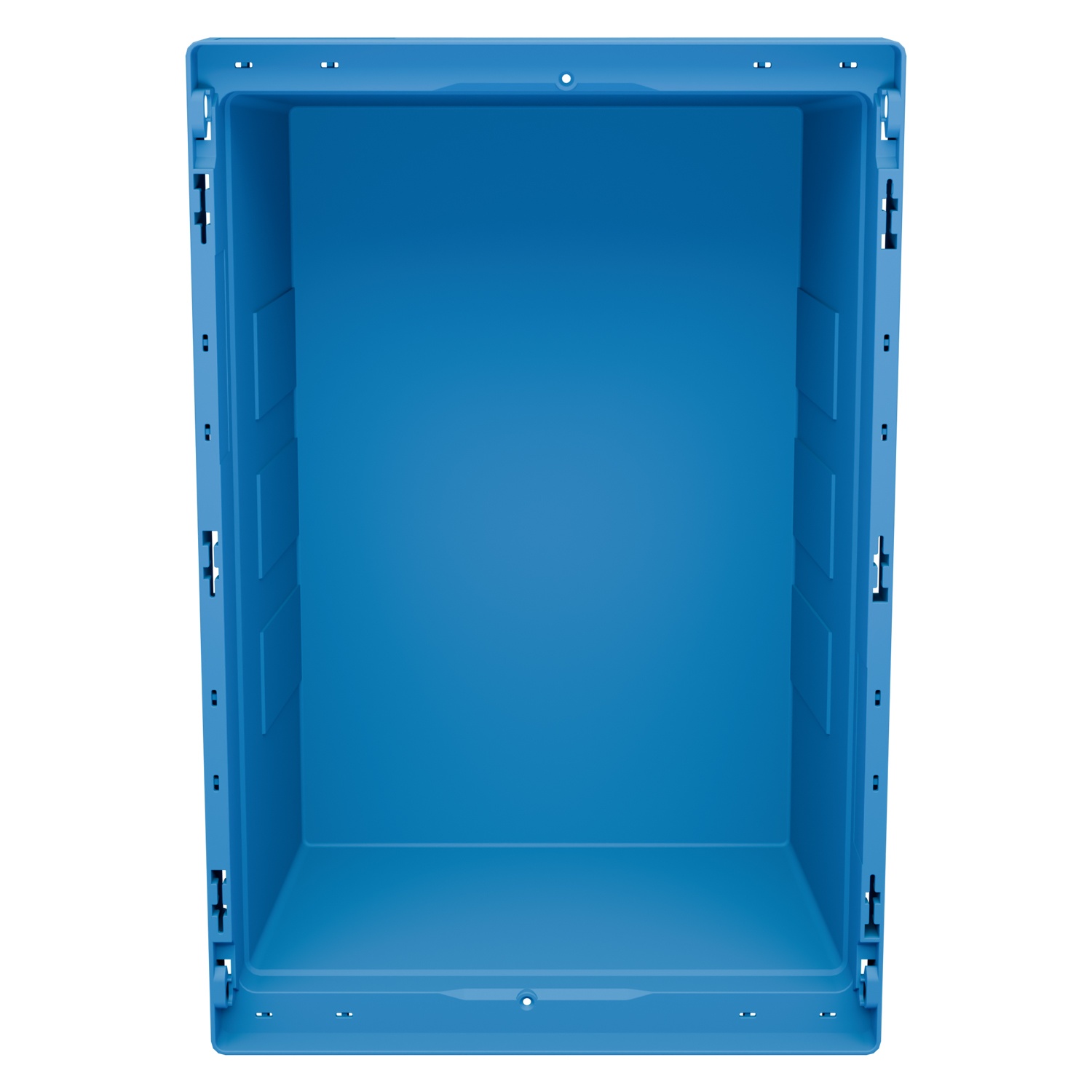 Вкладываемый контейнер INSTORE KV-6422 600x400x220 мм iPlast голубой со сплошным дном