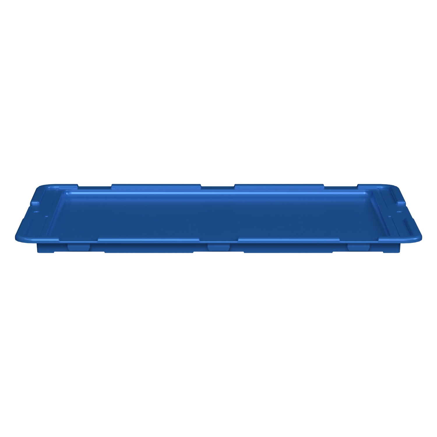 Крышка пластиковая L-64 600x400 мм iPlast голубая для вкладываемого контейнера KV-6437, 6442