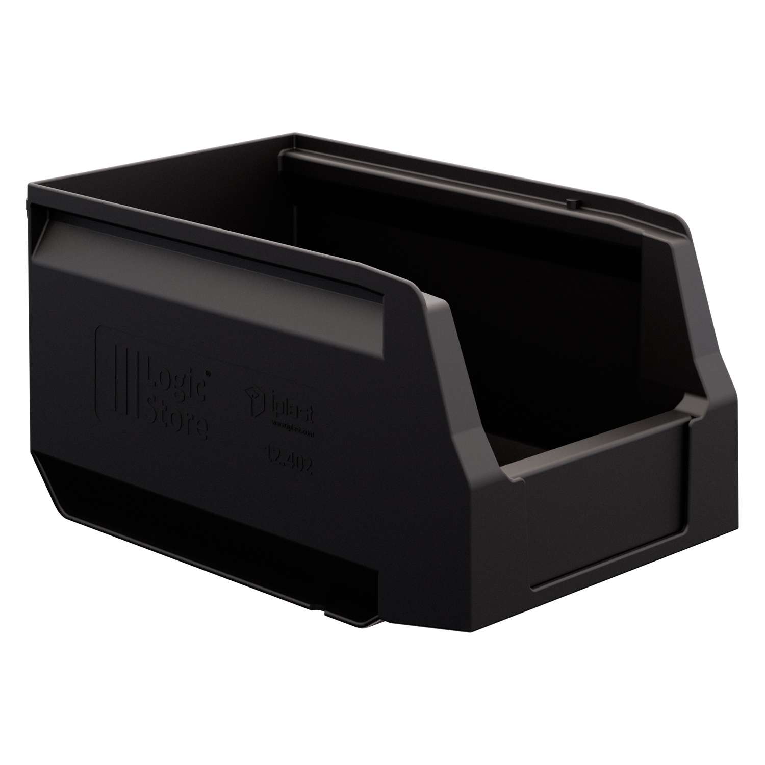 Складской лоток Logic Store 250х150х130 мм iPlast чёрный ЭКО N1 (12.402.1)