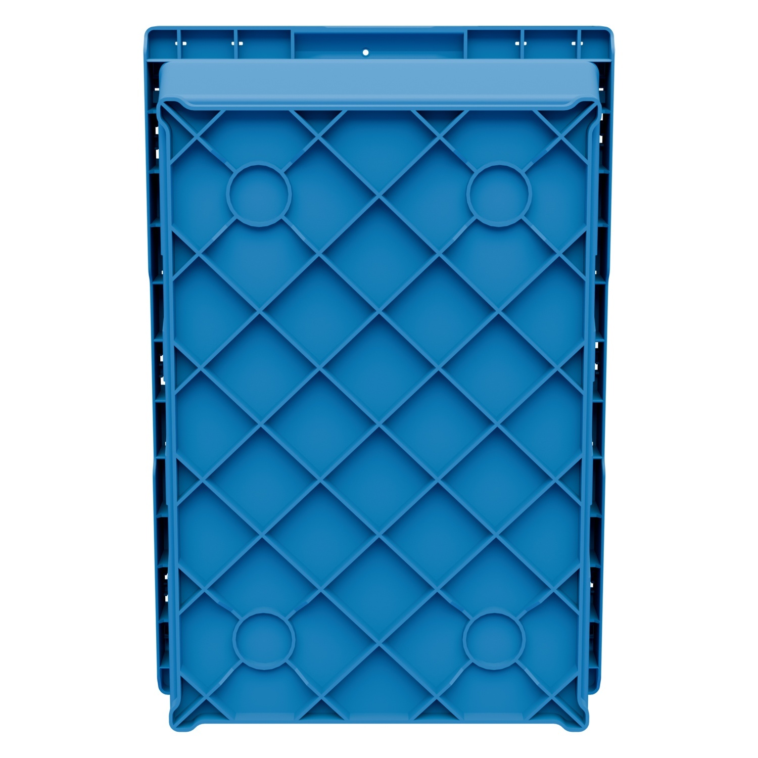 Вкладываемый контейнер INSTORE KVR-6422 600x400x235 мм iPlast голубой с усиленным дном