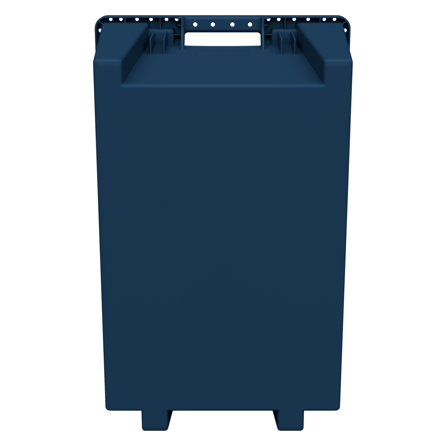 Поворотно-вкладываемый контейнер INSTORE KD-6430.1 600х400х300 мм iPlast синий индиго со сплошным дном
