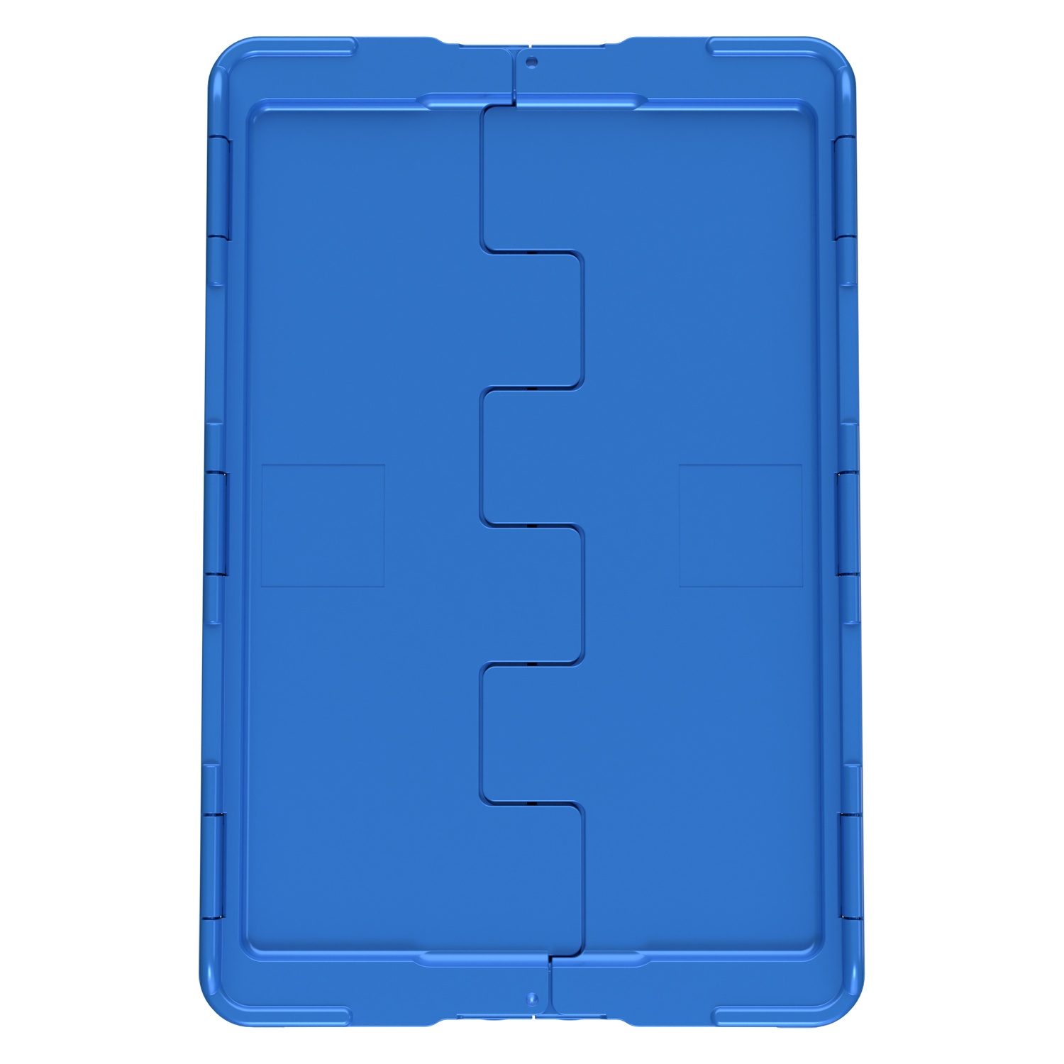 Вкладываемый контейнер INSTORE KV-6442.1 600х400х420 мм iPlast голубой со сплошным дном и распашной крышкой Вкладываемый контейнер INSTORE KV-6442.1 600х400х420 мм iPlast голубой со сплошным дном и распашной крышкой