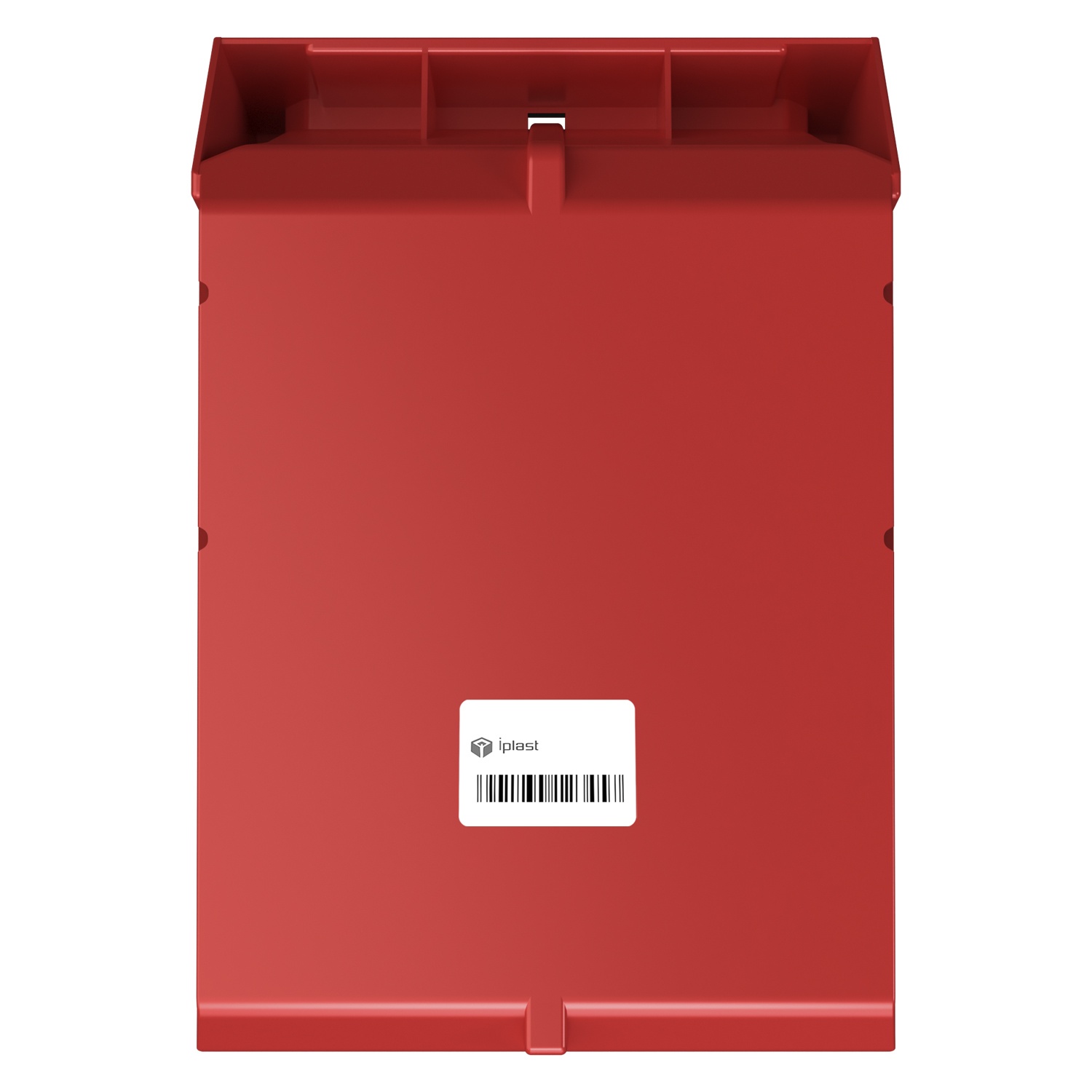 Складской лоток Logic Store 350х225х200 мм iPlast красный с отверст. для продольн. перегород. и накл. 100х70 мм