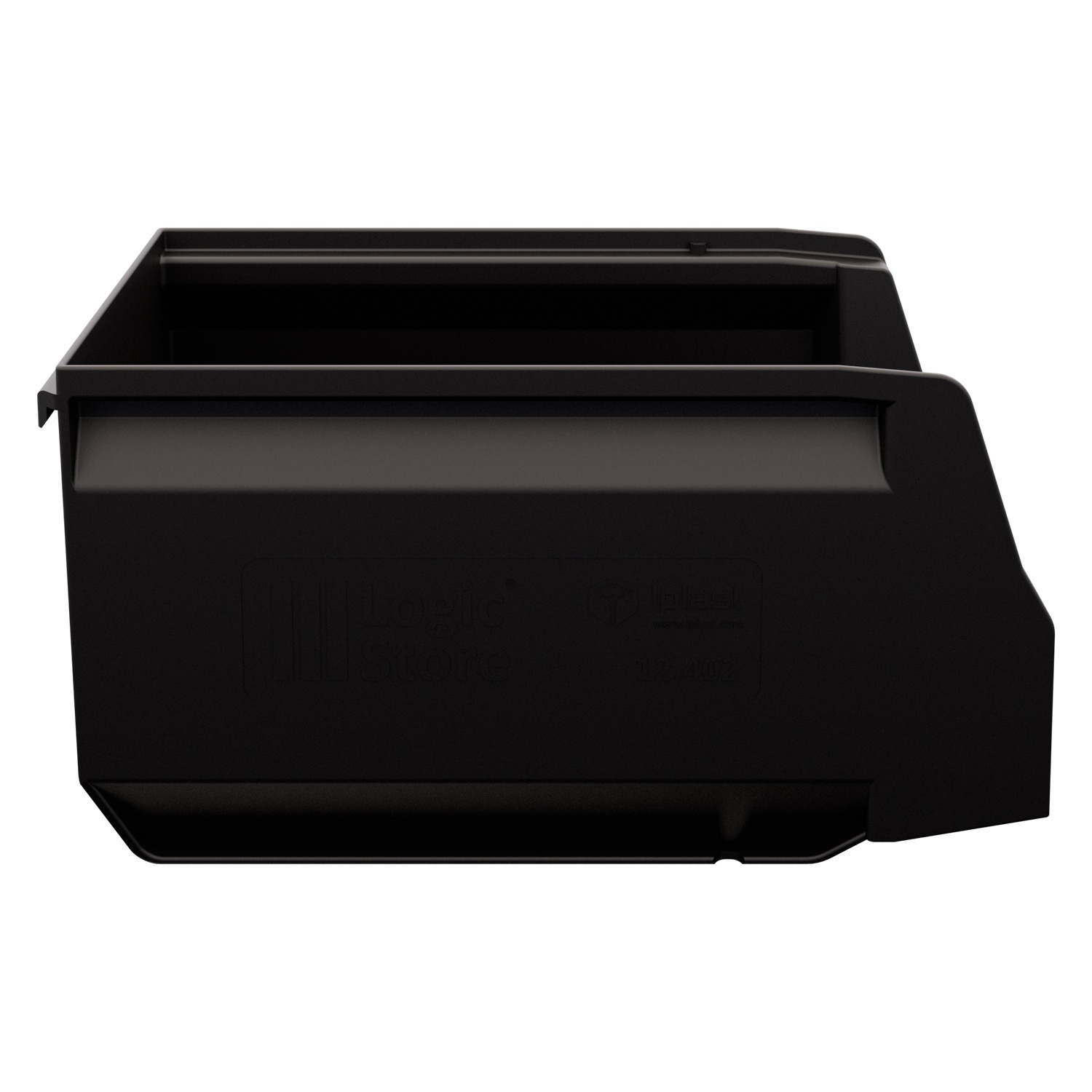 Складской лоток Logic Store 250х150х130 мм iPlast чёрный ЭКО N1 (12.402.1)