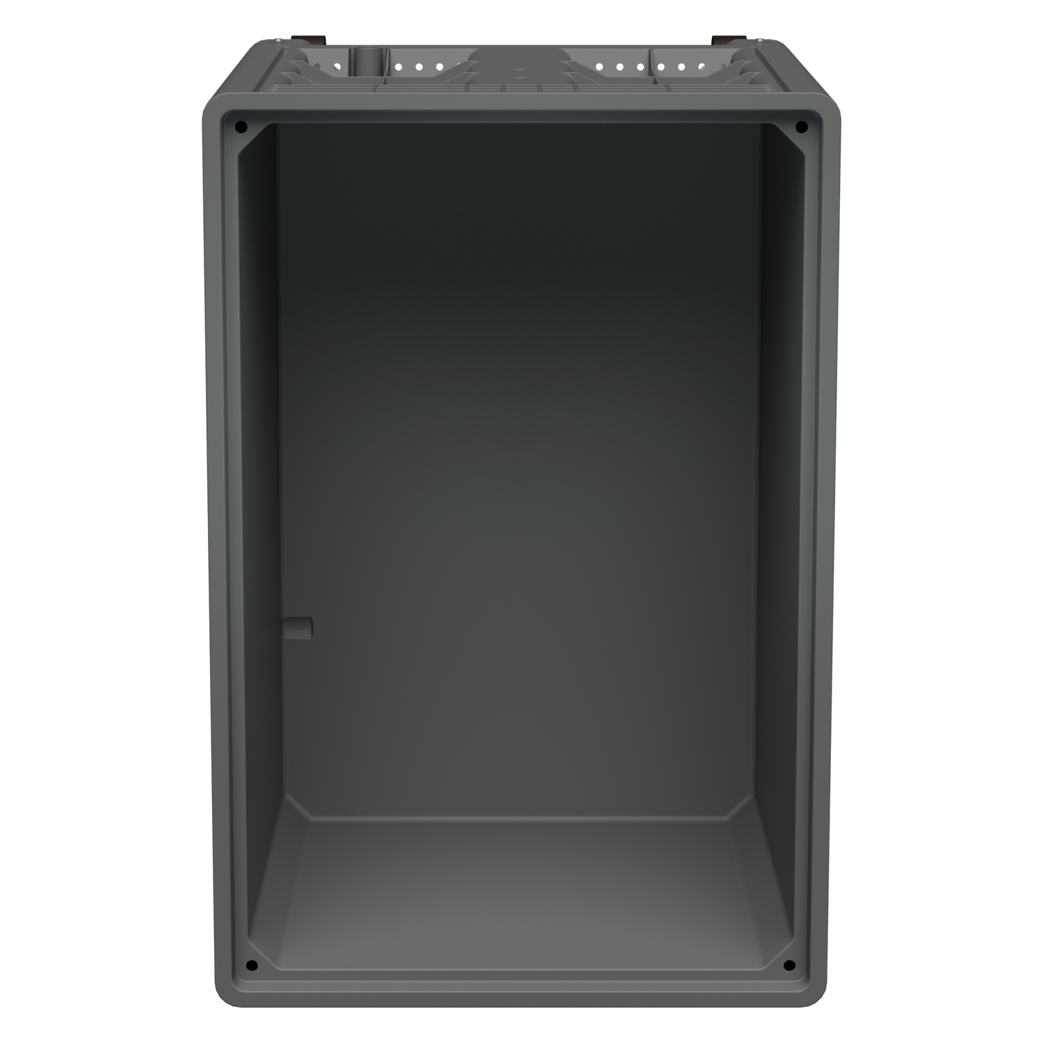 Большой контейнер 1200x800x920 мм iPlast iBOX светло-серый со сплошными стенками и дном, на колёсах