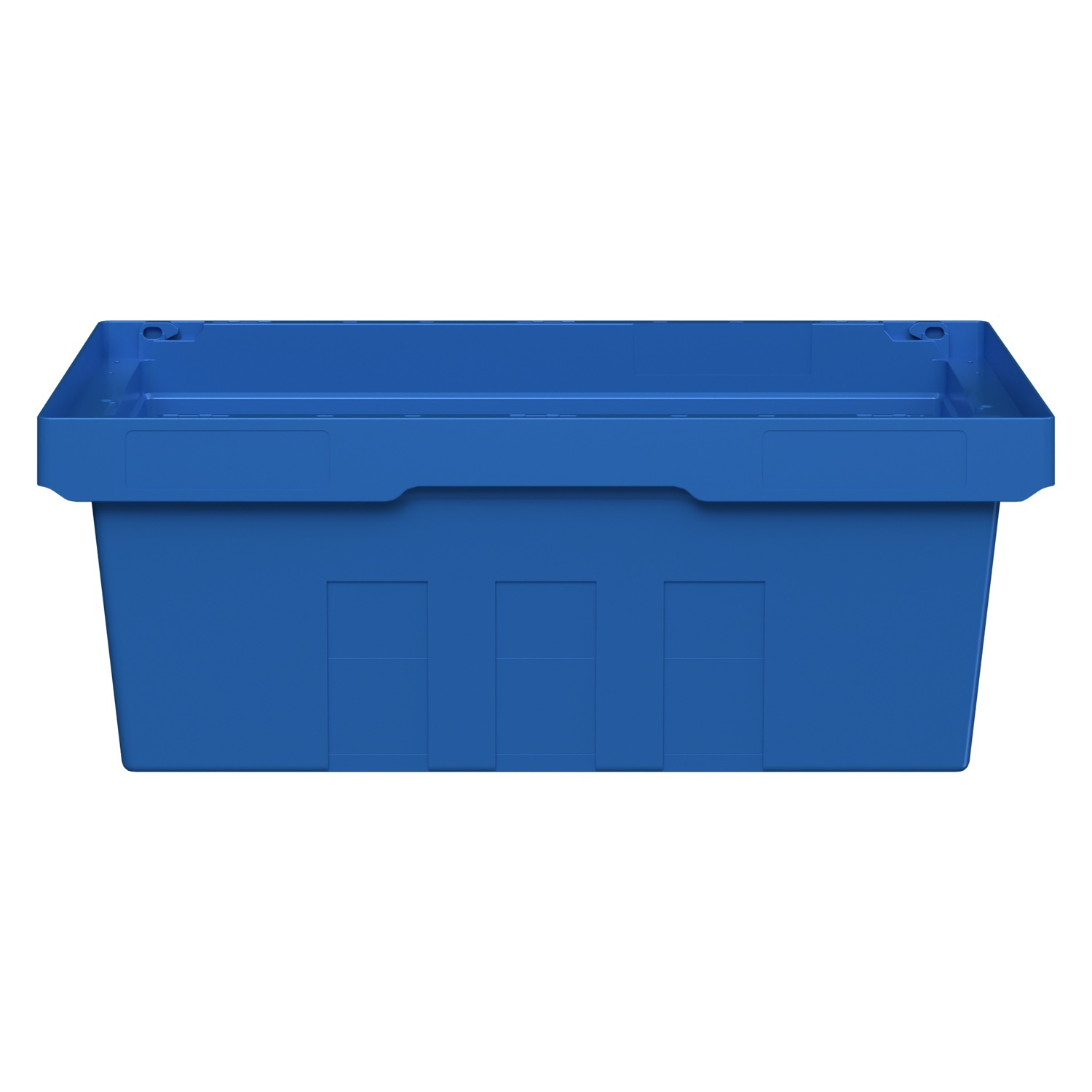 Вкладываемый контейнер INSTORE KV-6422 600x400x220 мм iPlast голубой со сплошным дном