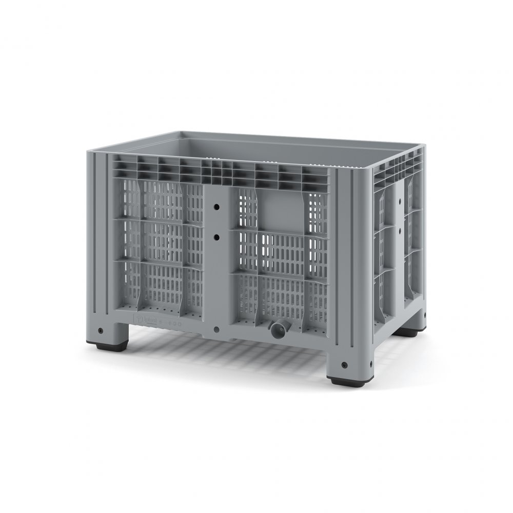 Пластиковый контейнер IBOX 1200х800 (перфорированный, на ножках) Пластиковый контейнер IBOX 1200х800 (перфорированный, на ножках)