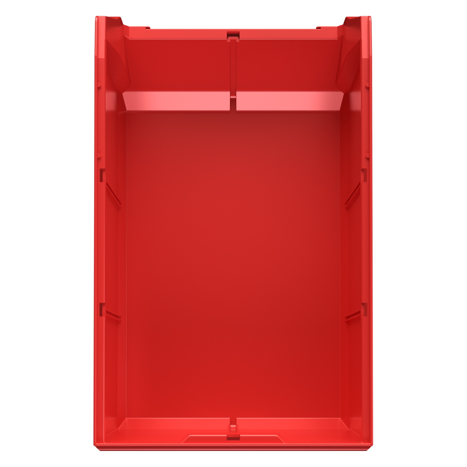 Складской лоток Logic Store 500х300х200 мм iPlast красный с отверстиями для перегородок N1 (12.406.1)