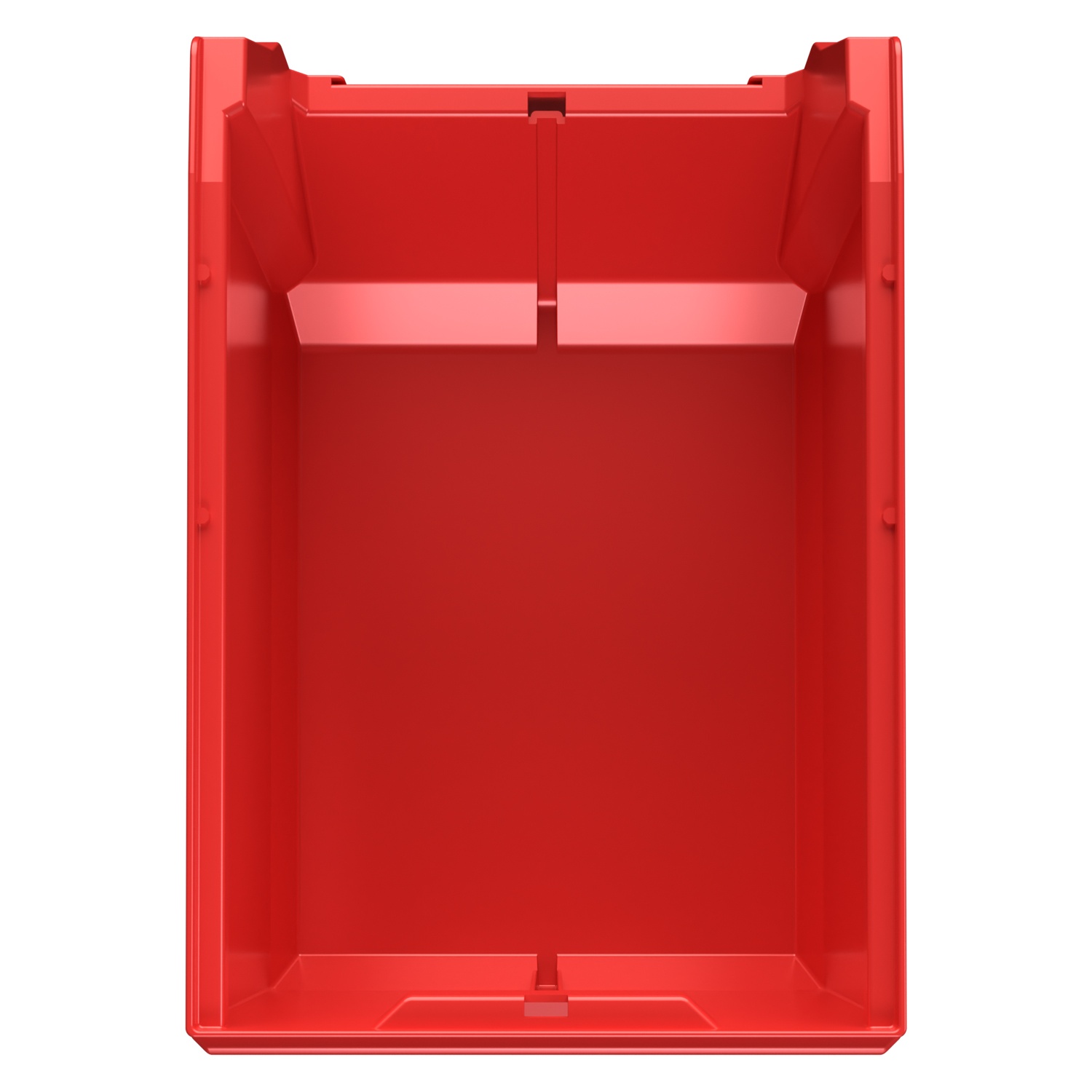 Складской лоток Logic Store 350x225x200 мм iPlast красный с отверстиями для продольной перегородки