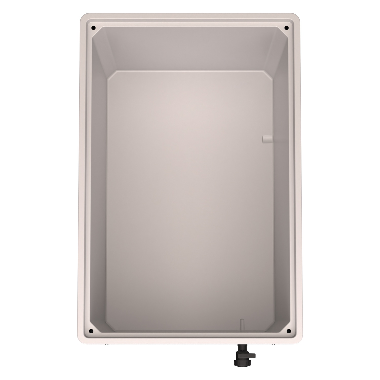 Большой контейнер 1200х800х920 мм iPlast iBOX светло-серый со сплош. стенками и дном, на колёсах с краном 1 дюйм Большой контейнер 1200х800х920 мм iPlast iBOX светло-серый со сплош. стенками и дном, на колёсах с краном 1 дюйм