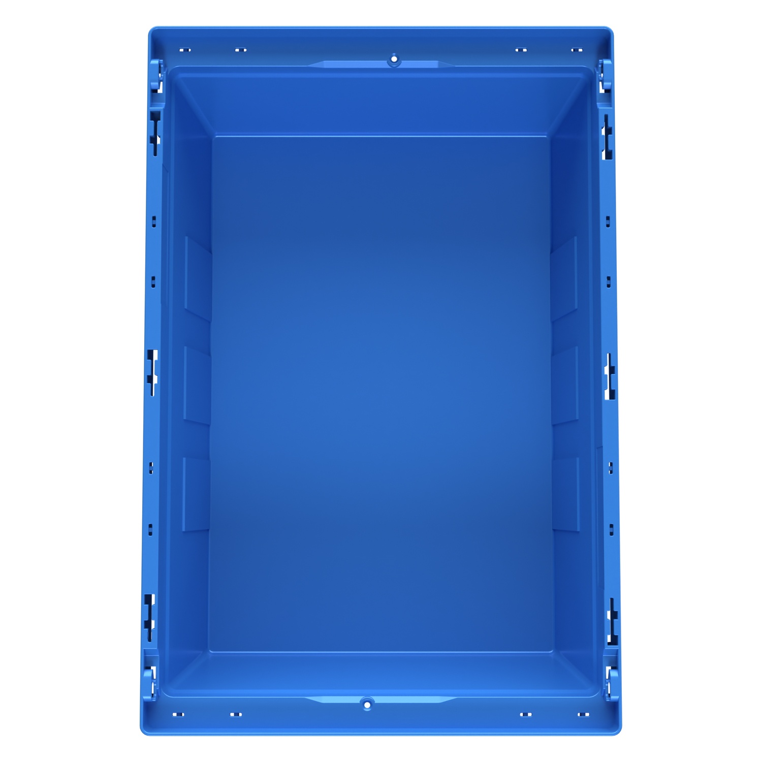 Вкладываемый контейнер INSTORE KVR-6422 600x400x235 мм iPlast голубой с усиленным дном