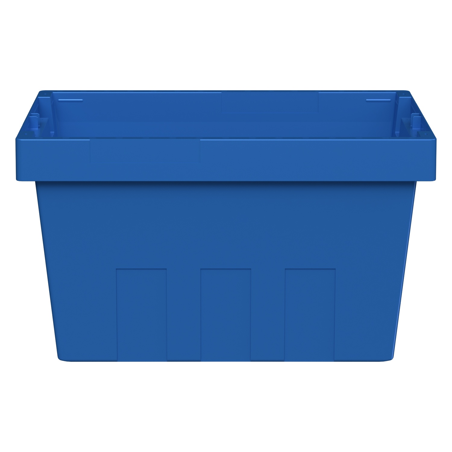 Вкладываемый контейнер INSTORE KV-5328 490x330x280 мм iPlast голубой со сплошным дном