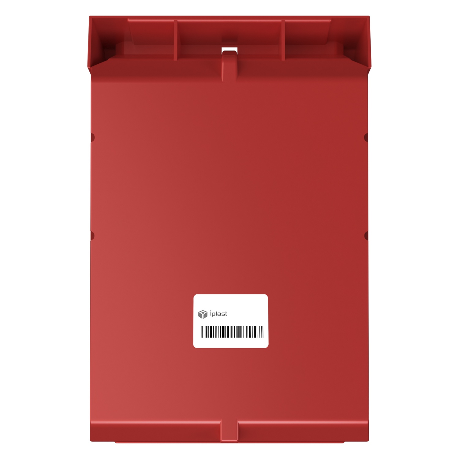 Складской лоток Logic Store 350х225х150 мм iPlast красный с отверст. для продольн. перегород. и накл. 100х70 мм