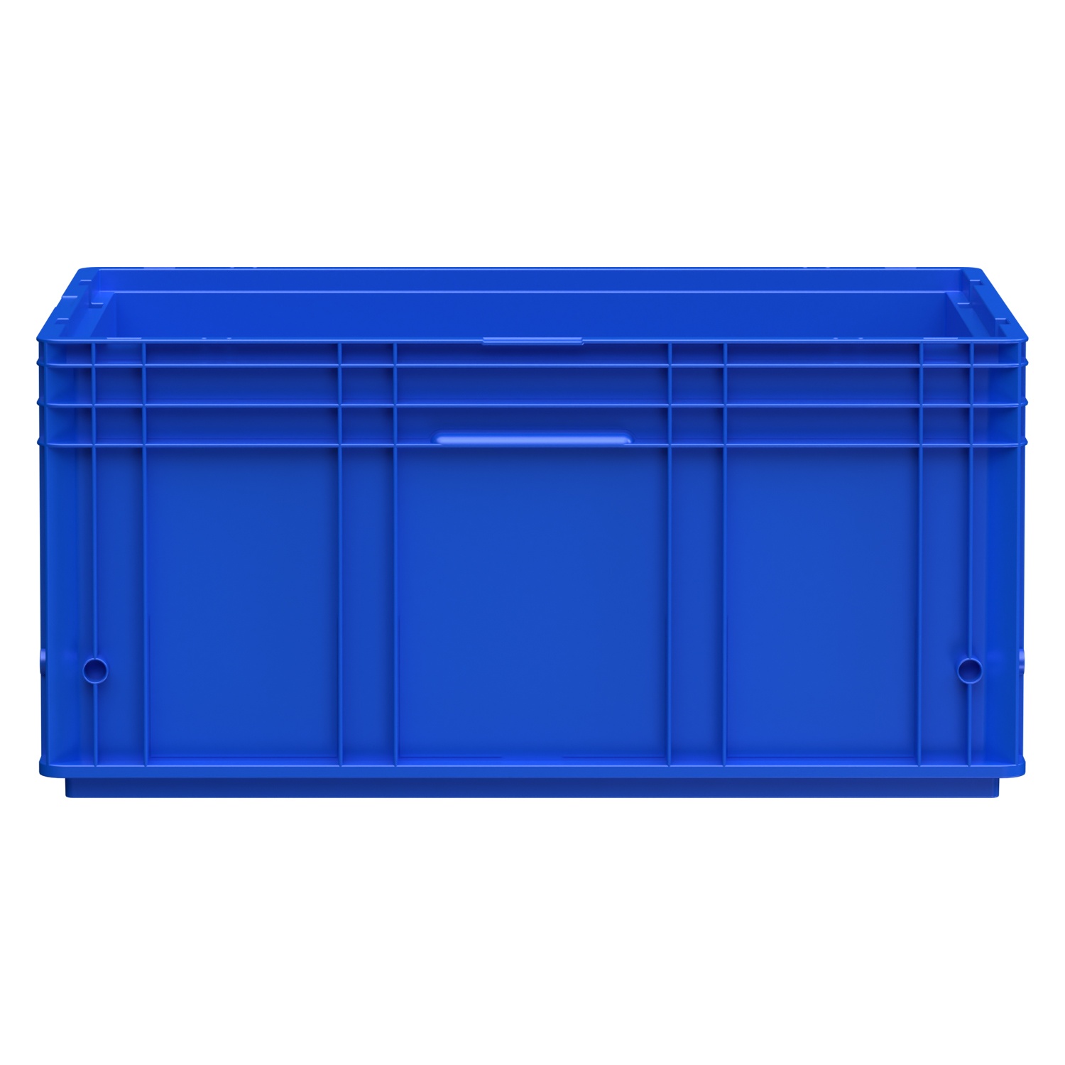 Ящик RL-KLT 6280 594х396х280 мм iPlast голубой с дренажными отверстиями в дне