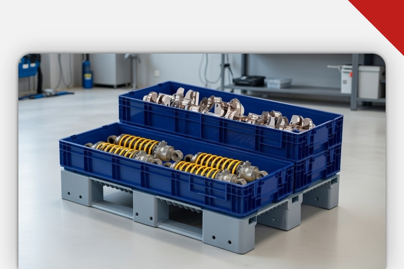 Расширение линейки ящиков KLT – для нестандартных, крупногабаритных деталей.