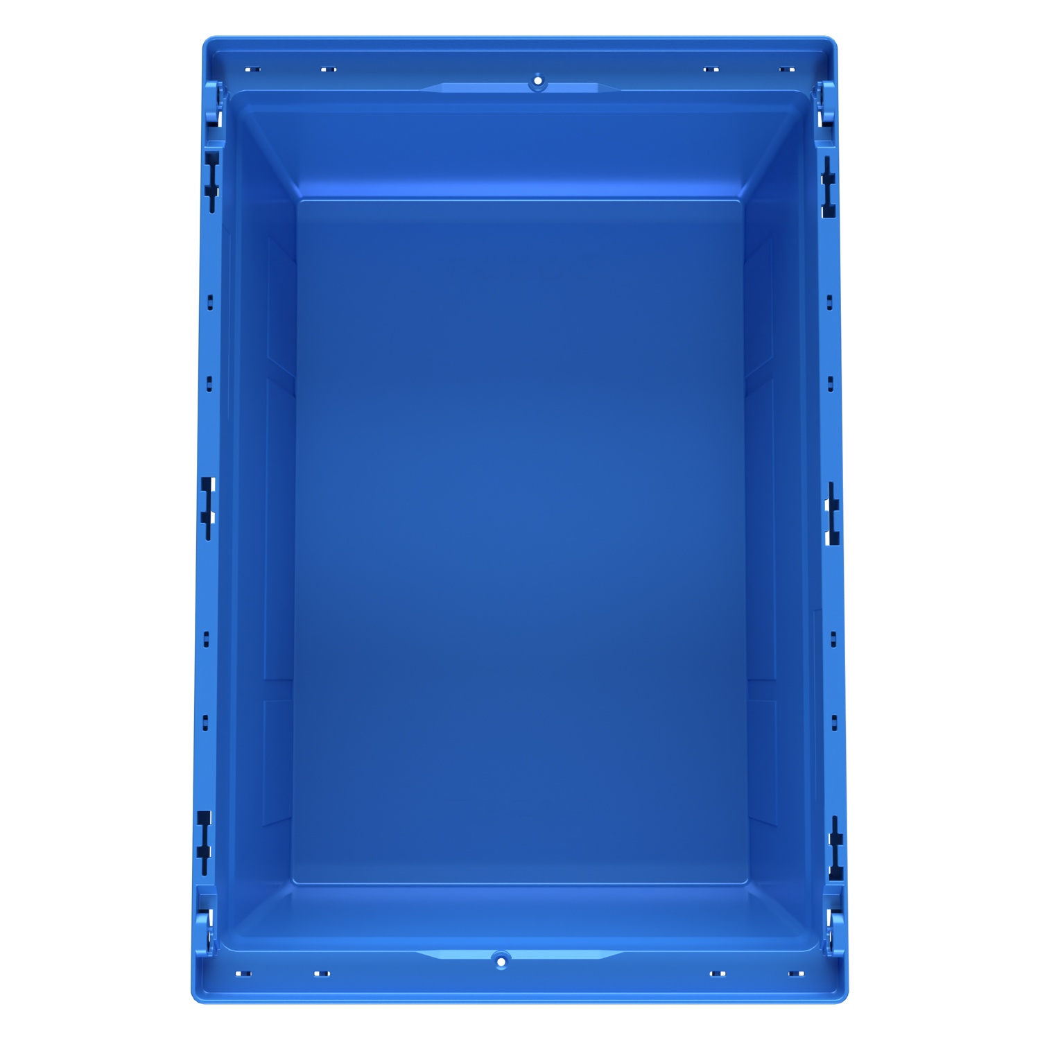 Вкладываемый контейнер INSTORE KV-6427 600x400x272 мм iPlast голубой со сплошным дном
