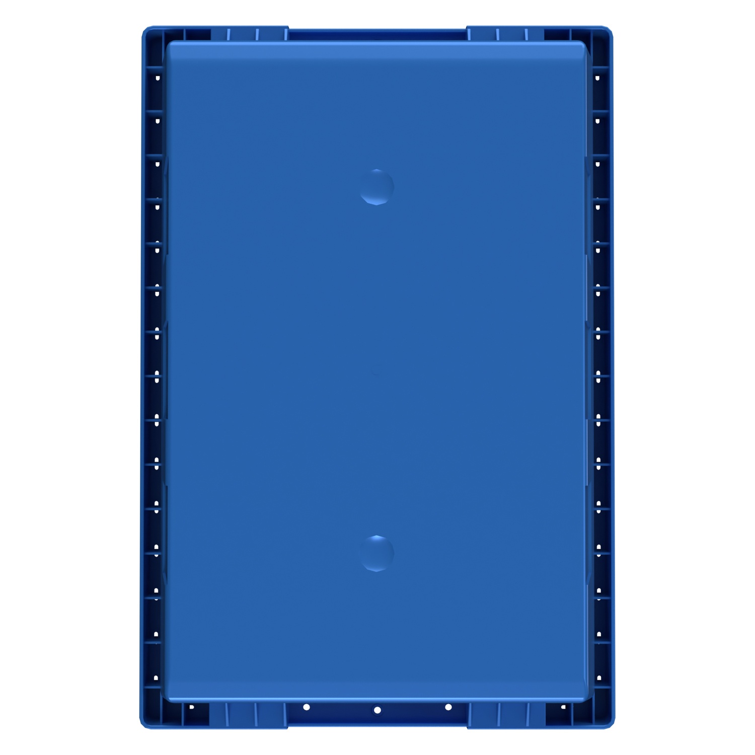 Вкладываемый контейнер INSTORE KV-5328 490x330x280 мм iPlast голубой со сплошным дном