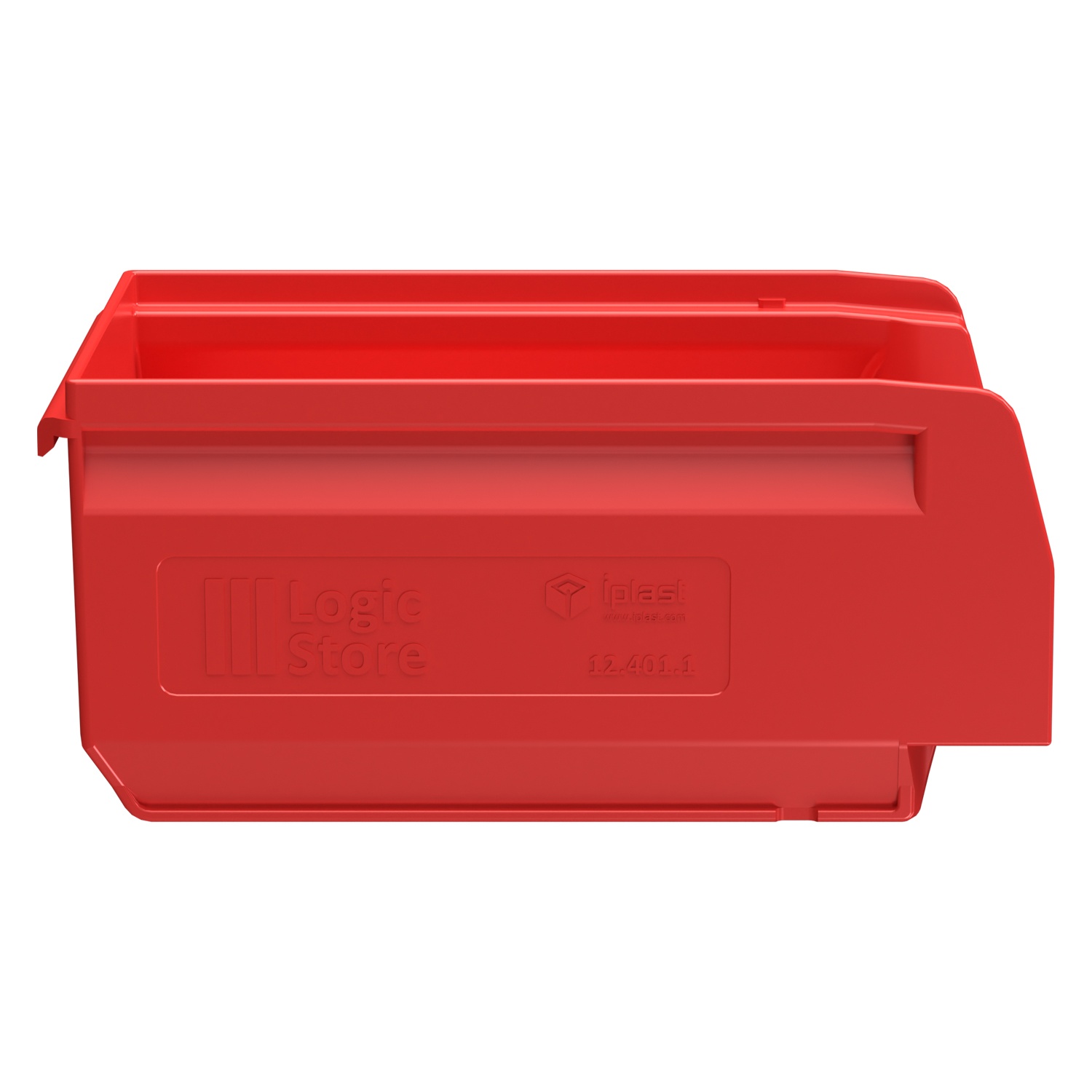 Складской лоток Logic Store 165х100х75 мм iPlast красный N1 (12.401.1)