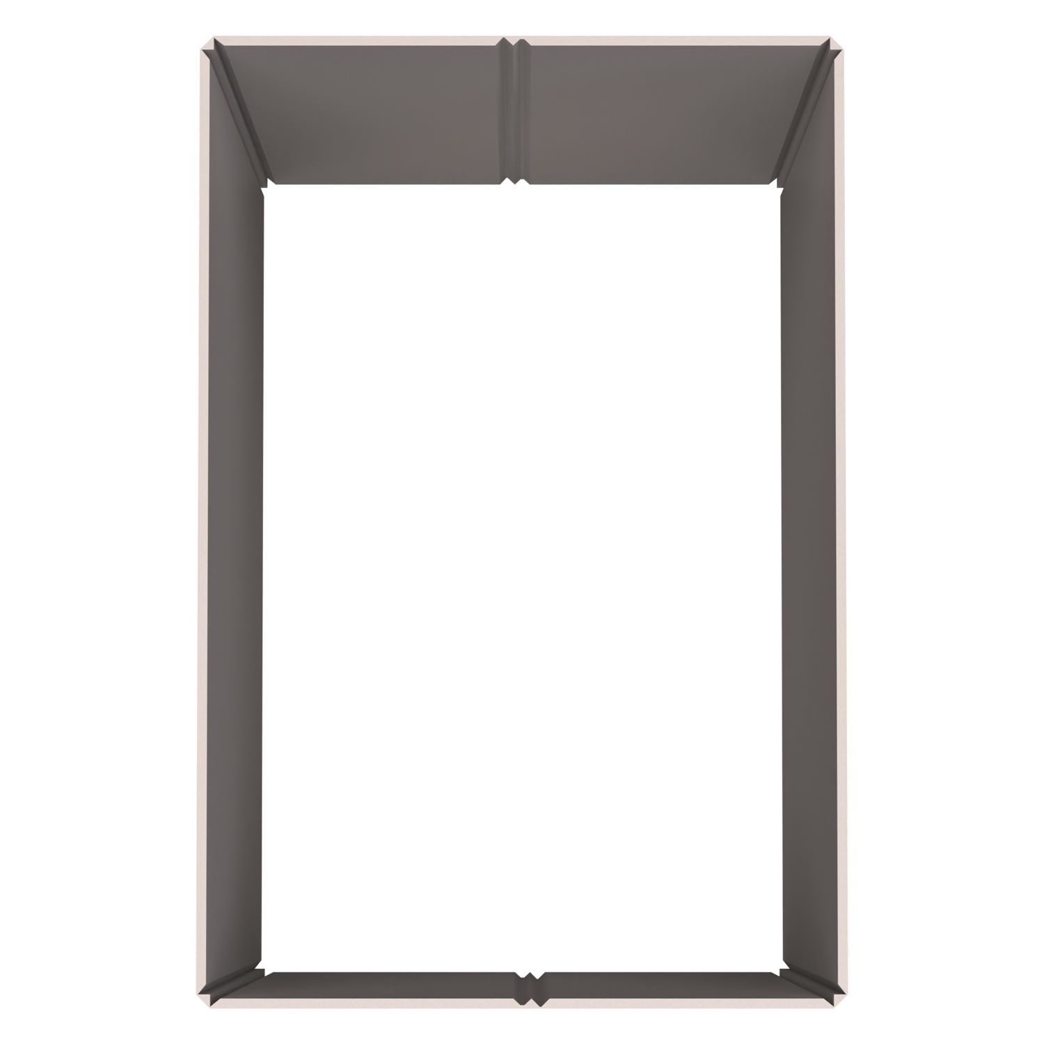 Стенка контейнера Bubble Guard 1190x790x700 мм iPlast PolyBox серая