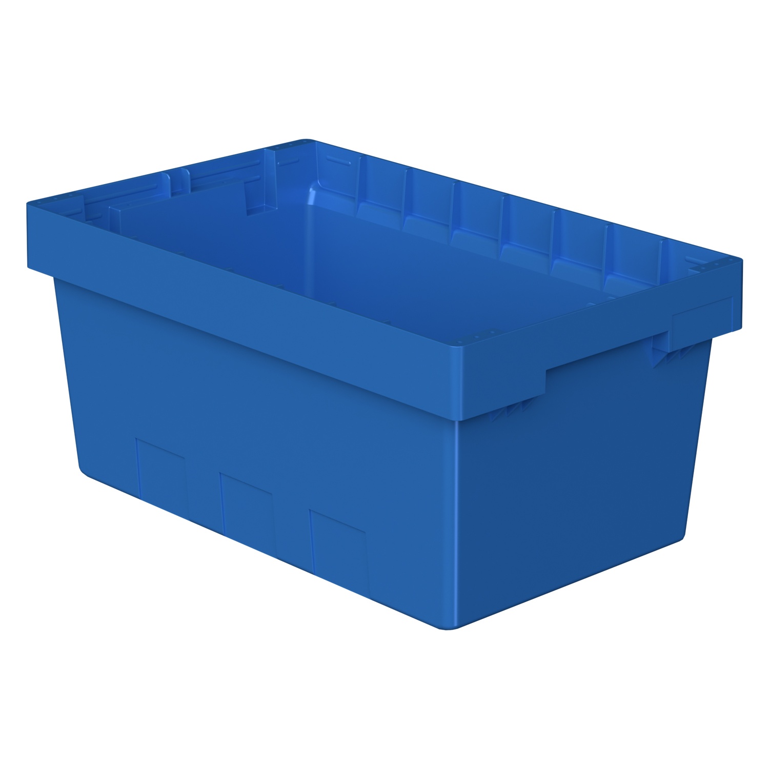 Вкладываемый контейнер INSTORE KV-5321 490x300x210 мм iPlast голубой со сплошным дном