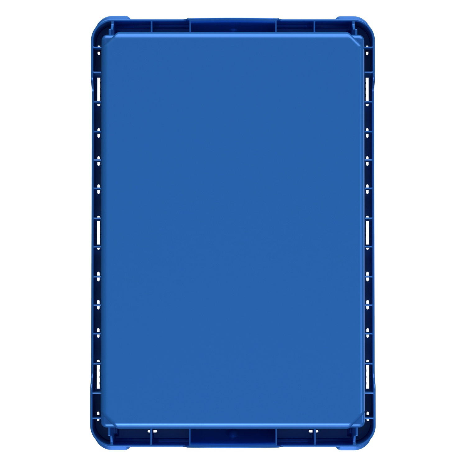 Вкладываемый контейнер INSTORE KV-6437 600x400x370 мм iPlast голубой со сплошным дном