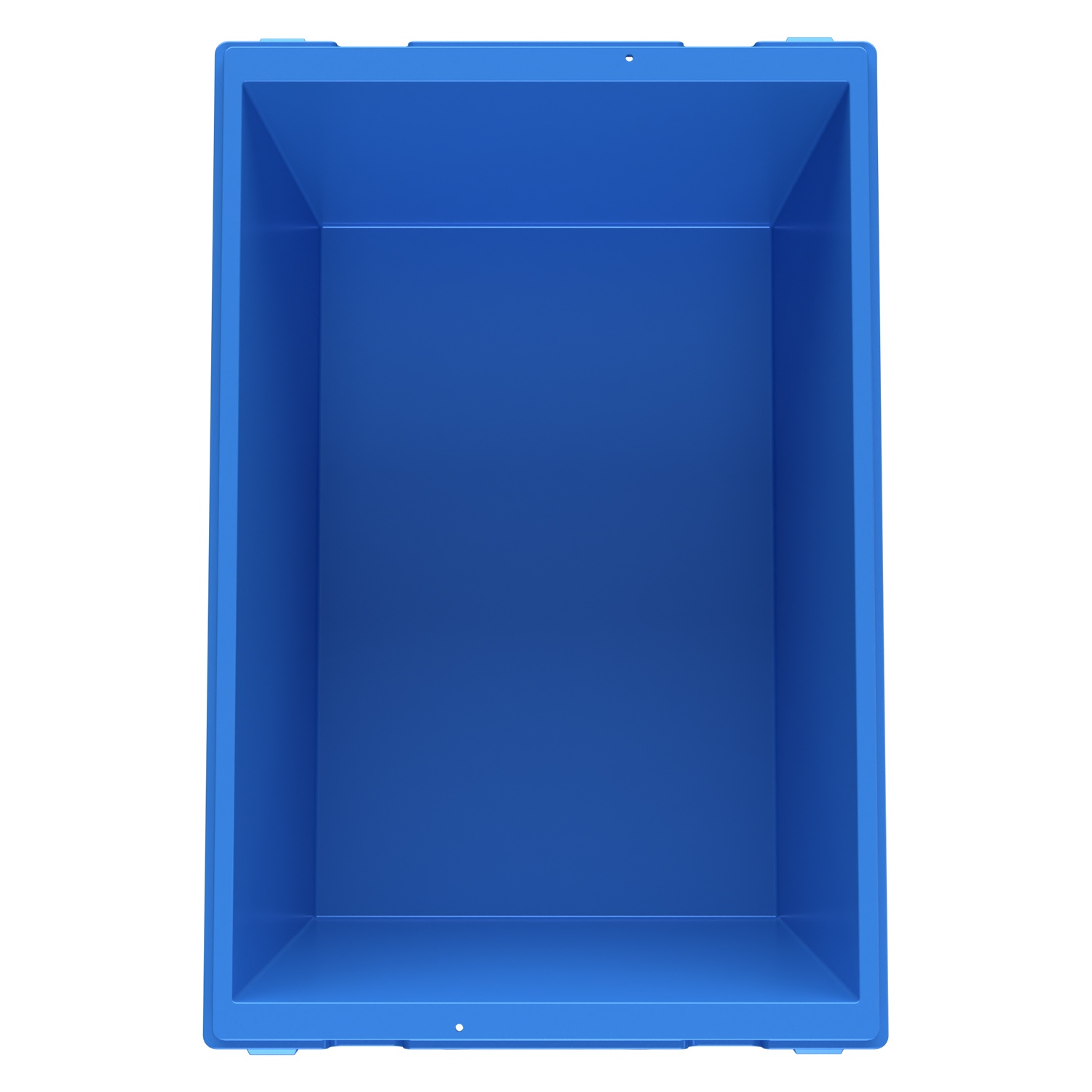 Вкладываемый контейнер INSTORE KV-6432 600x400x320 мм iPlast голубой со сплошным дном