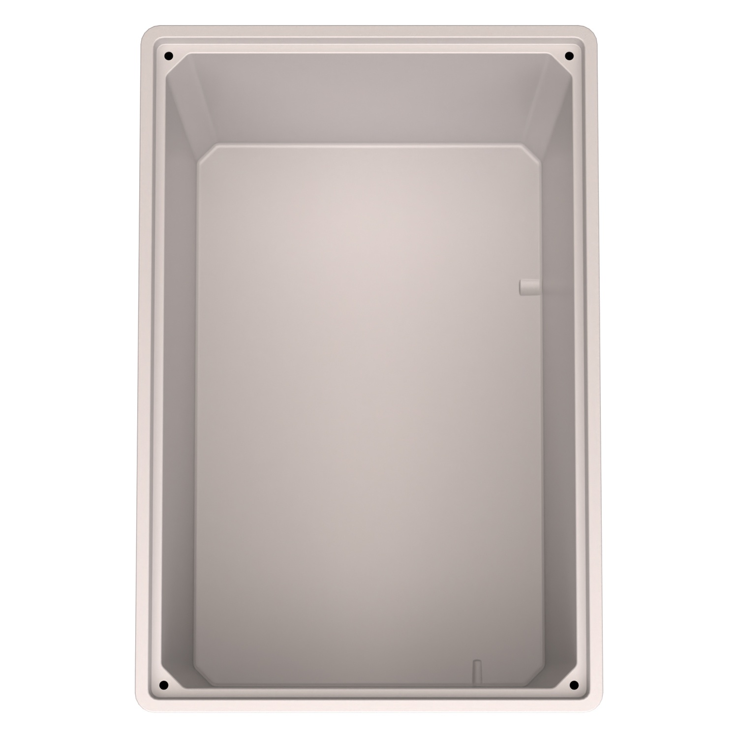 Большой контейнер 1200х800х800 мм iPlast iBOX светло-серый со сплошными стенками и дном, на ножках