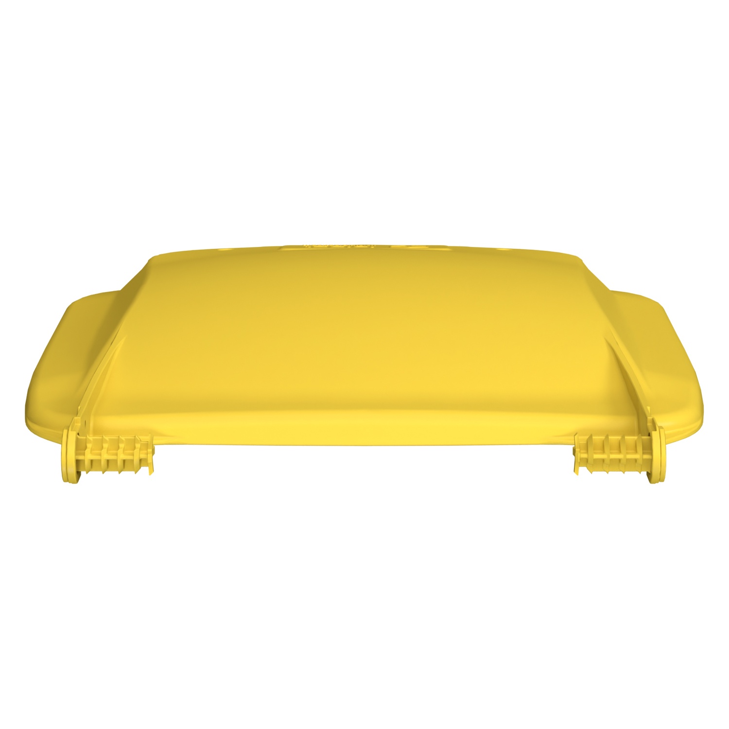 Крышка для мусорного контейнера 120 л (Light) iPlast жёлтая c осями для крепления