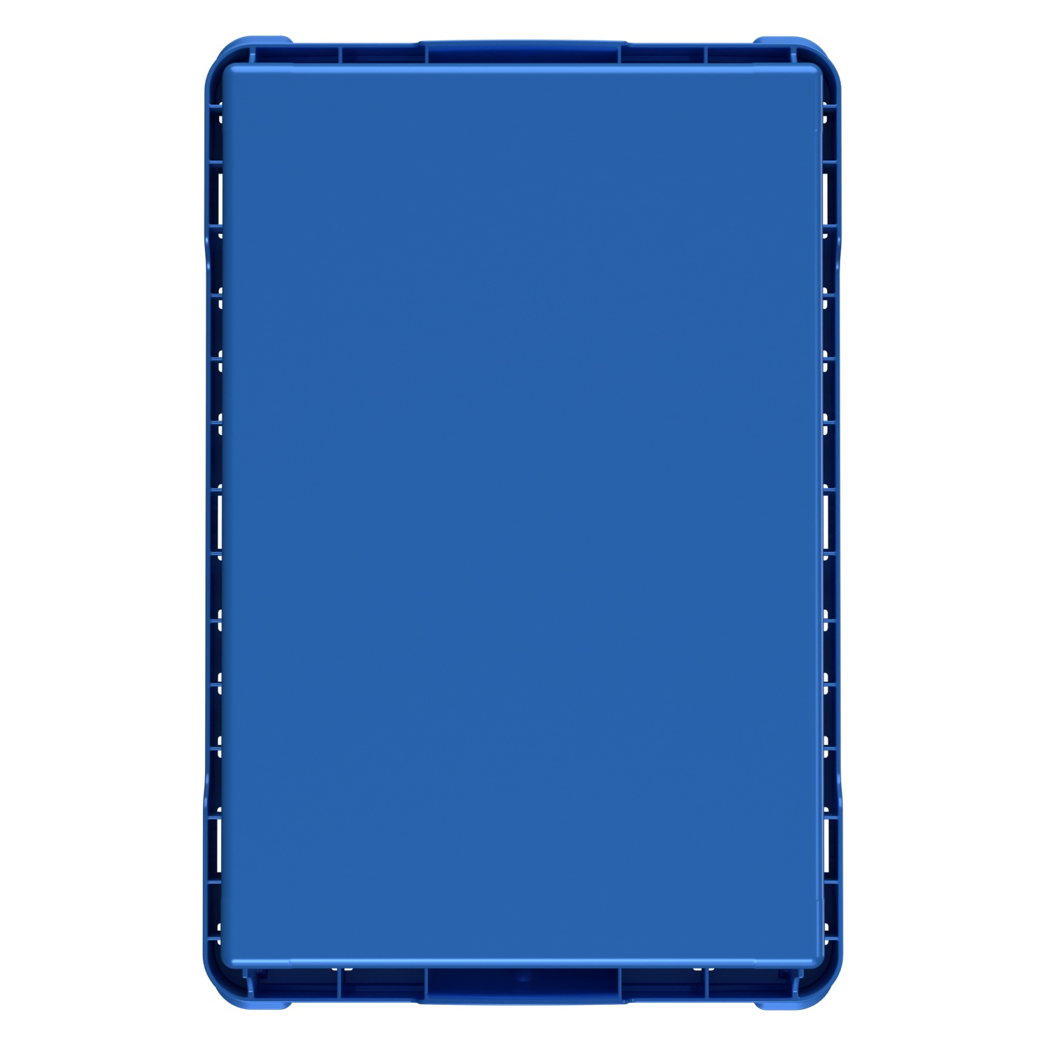 Вкладываемый контейнер INSTORE KV-6442.1 600x400x420 мм iPlast голубой со сплошным дном