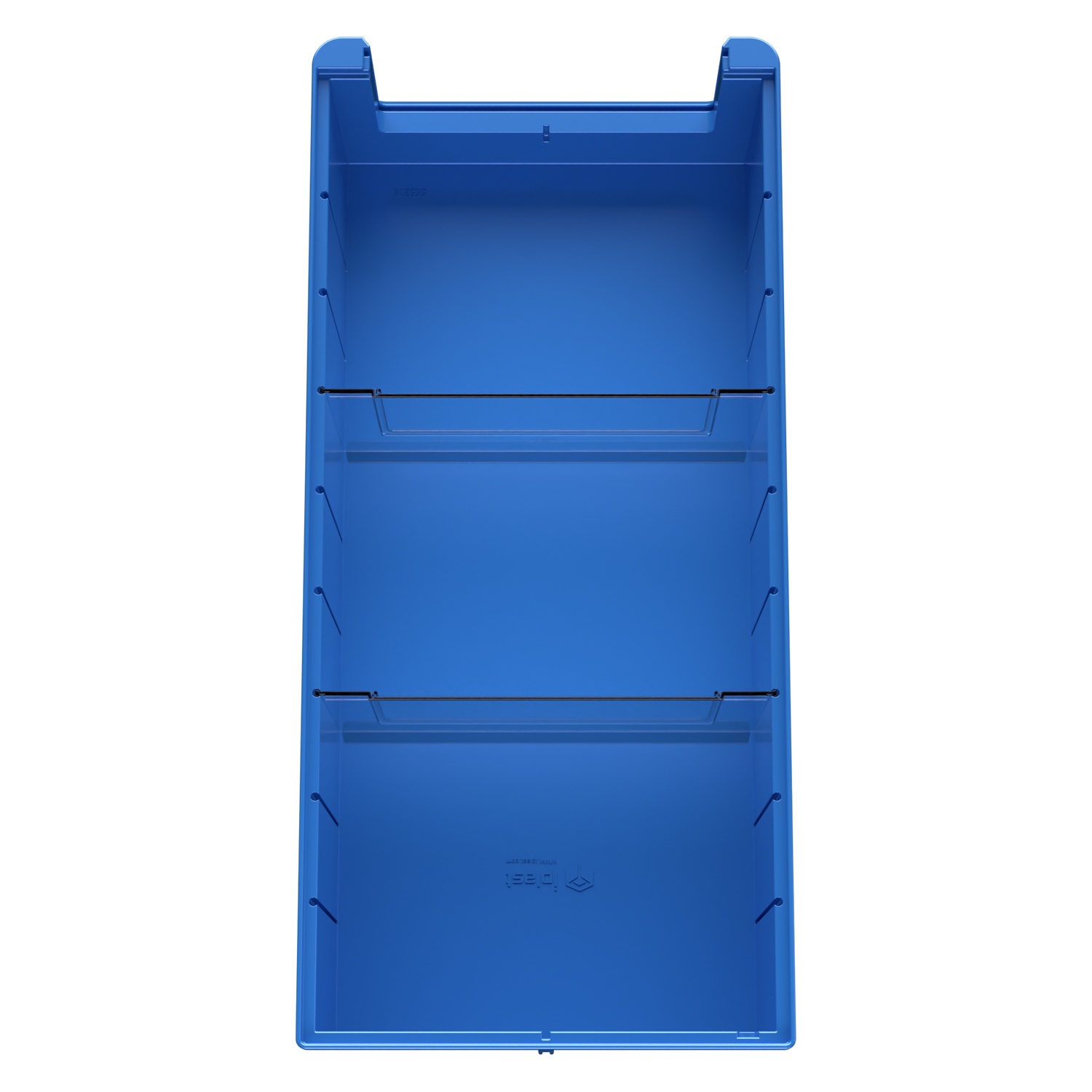 Полочный контейнер SK-5214 500х235х140 мм iPlast голубой с 2 поперечными перегородками Полочный контейнер SK-5214 500х235х140 мм iPlast голубой с 2 поперечными перегородками