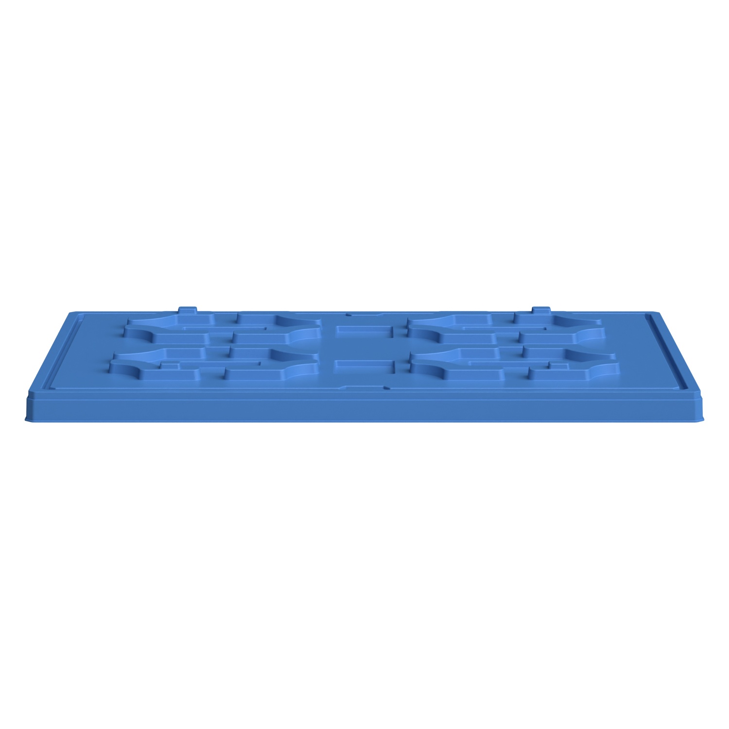 Крышка разборного контейнера Polybox 1210x810x80 мм iPlast голубая