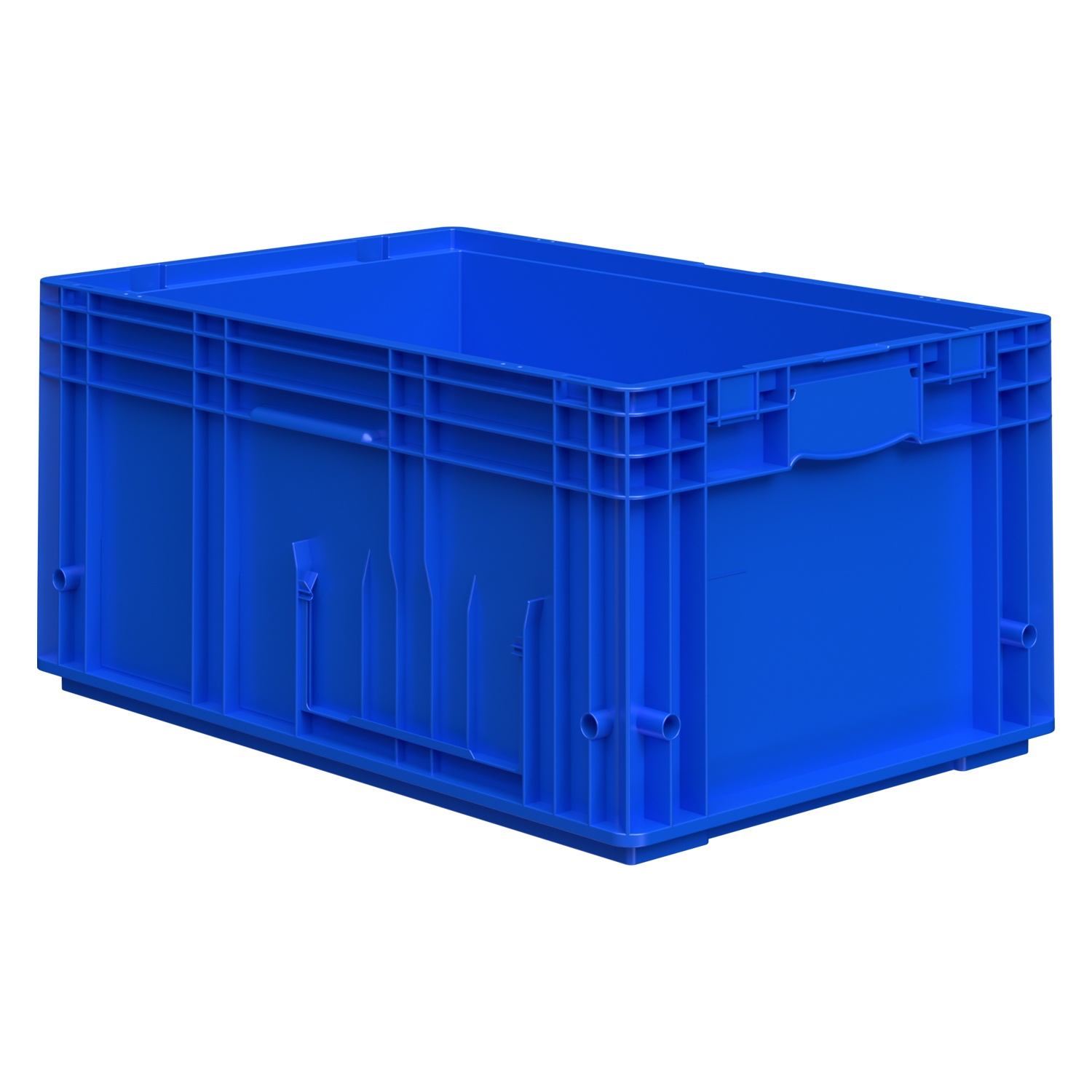 Ящик RL-KLT 6280 594х396х280 мм iPlast голубой с дренажными отверстиями в дне 12.505F.1.65 00000055263