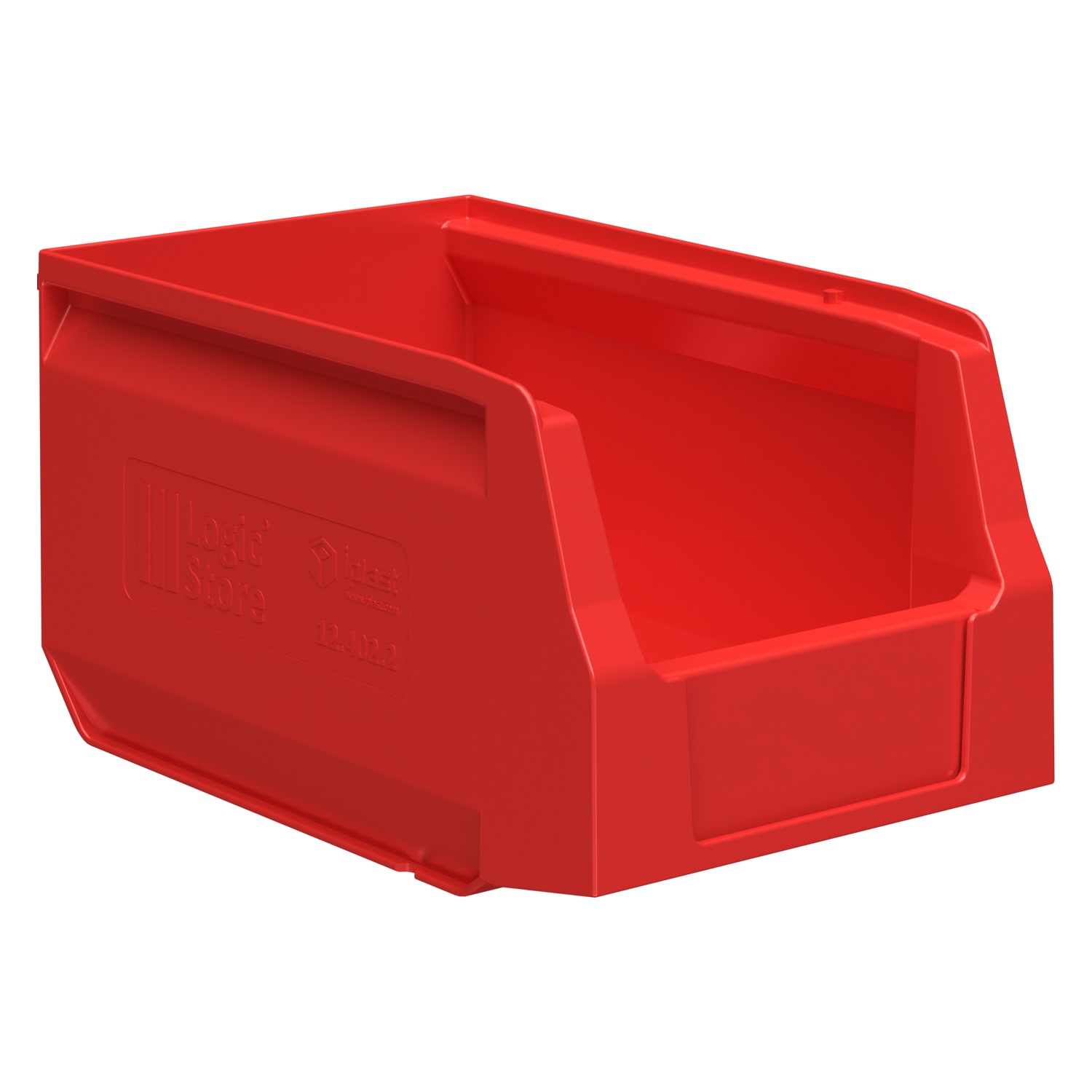 Складской лоток Logic Store 250х150х130 мм iPlast красный N2 (12.402.2)