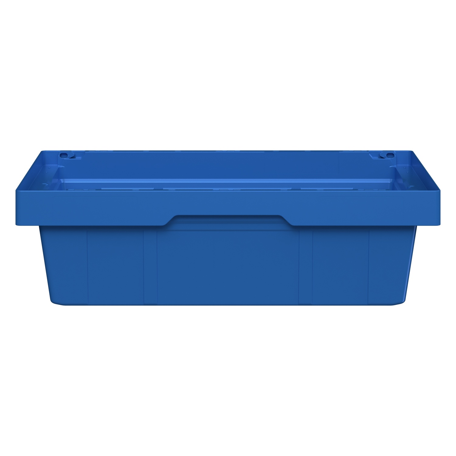 Вкладываемый контейнер INSTORE KV-6417 600x400x172 мм iPlast голубой со сплошным дном