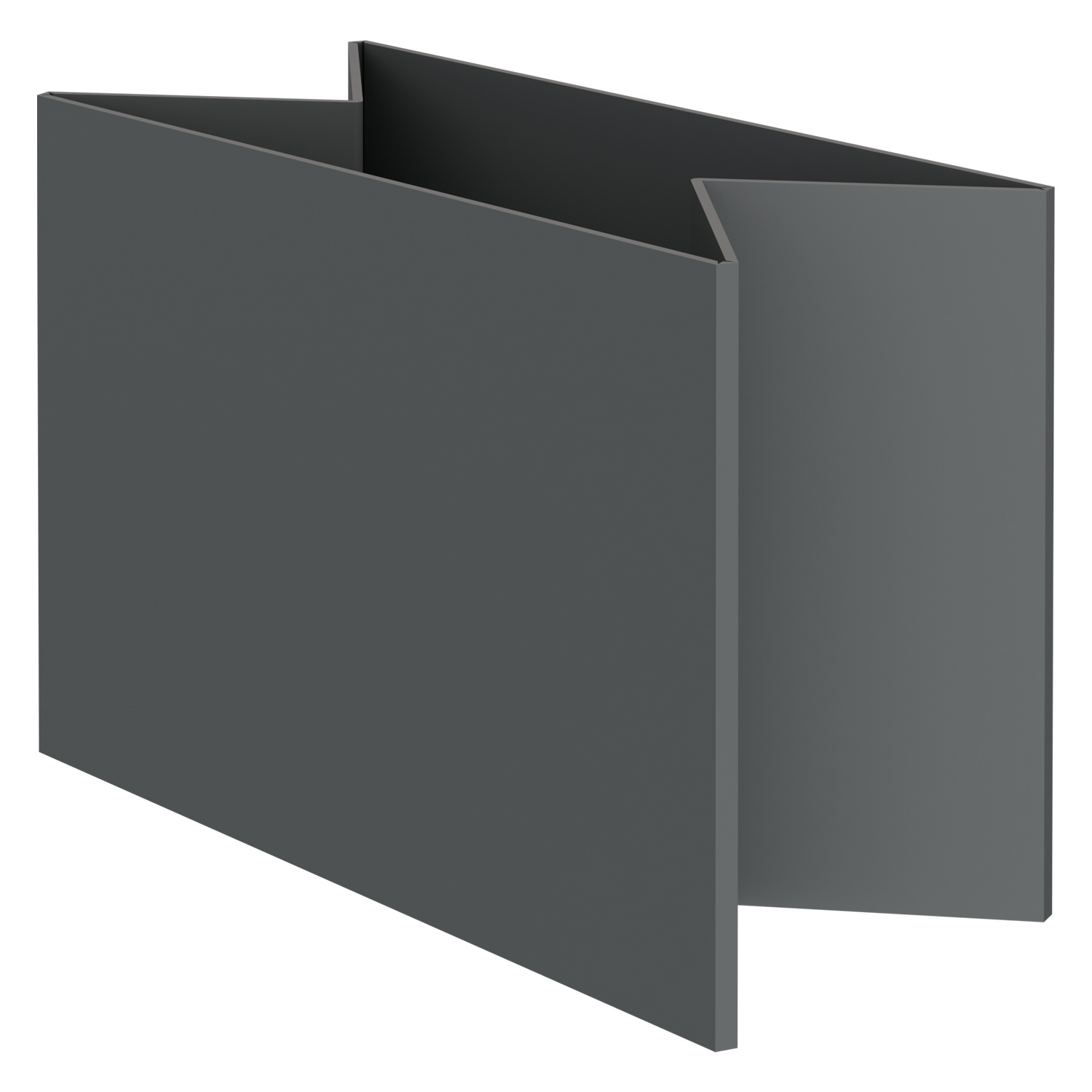 Стенка контейнера Bubble Guard 1190х790х745 мм iPlast PolyBox серая М-образного сложения (N1)