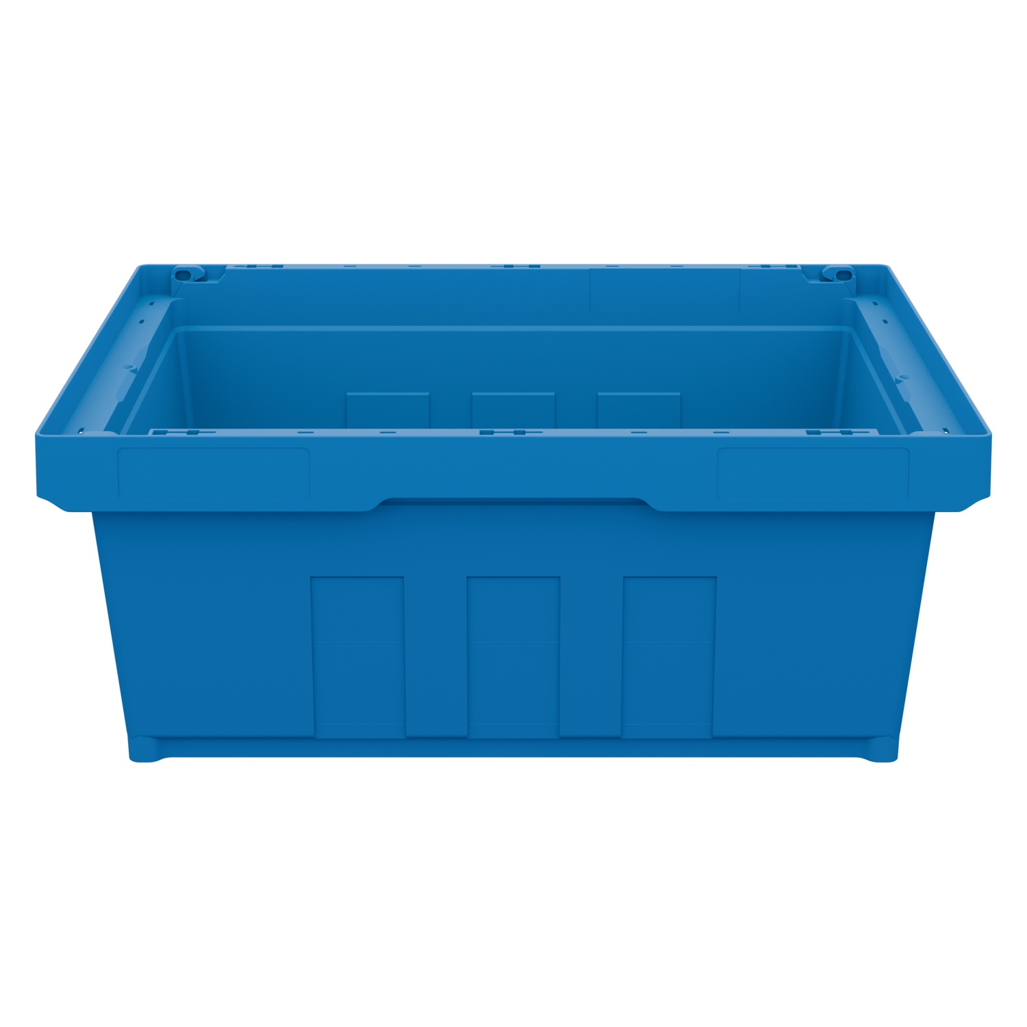 Вкладываемый контейнер INSTORE KVR-6422 600x400x235 мм iPlast голубой с усиленным дном