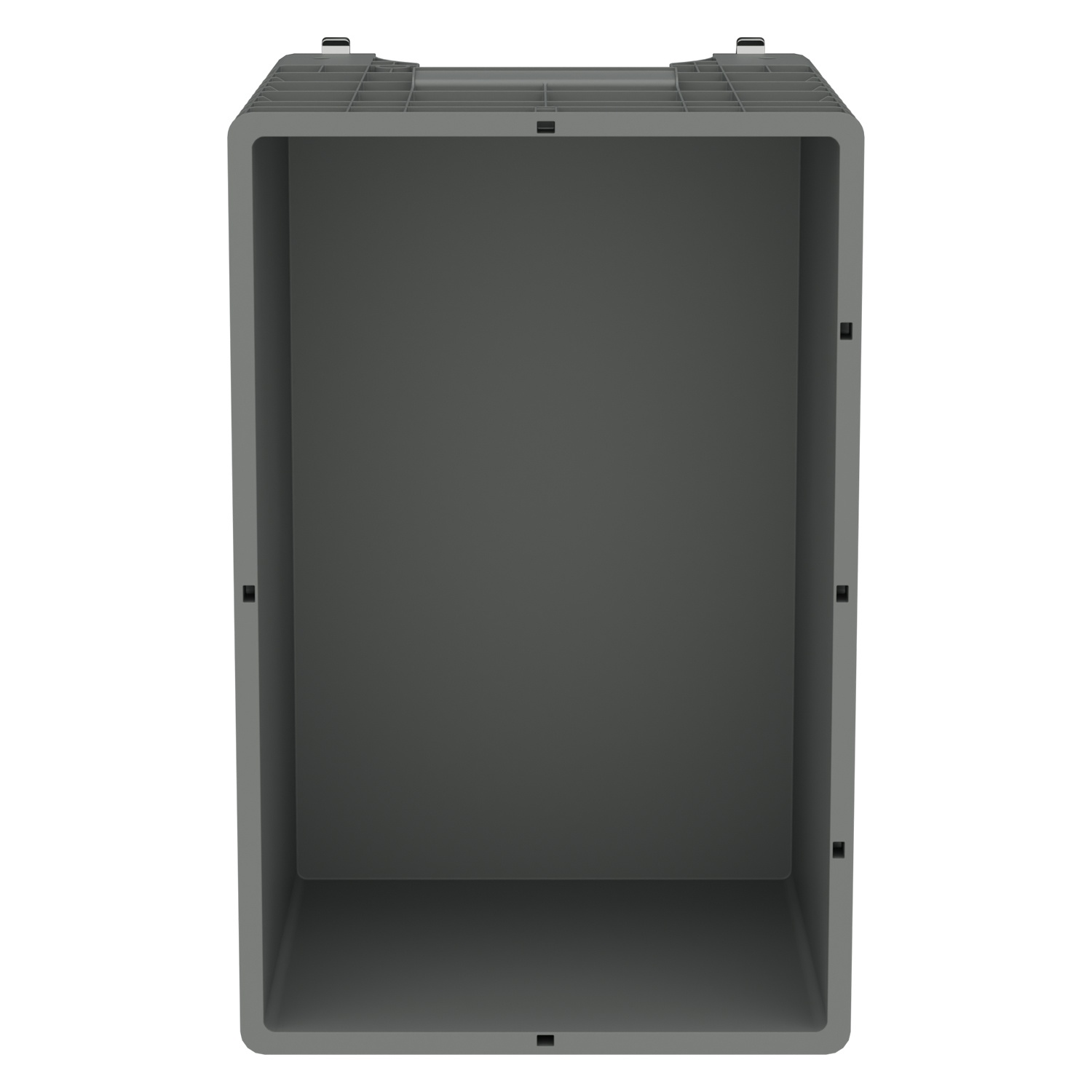 Большой контейнер 1020x640x810 мм iPlast iBOX светло-серый со сплошными стенками и дном, на колёсах