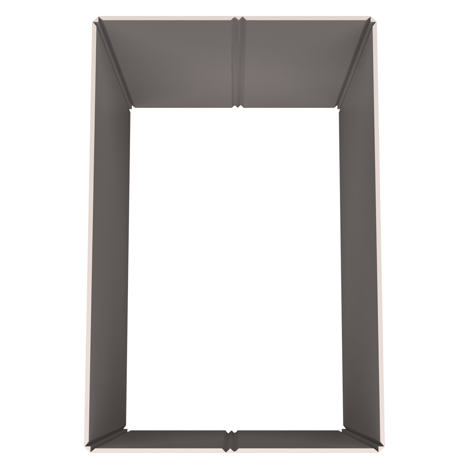 Стенка контейнера Bubble Guard 1190x790x1000 мм iPlast PolyBox серая