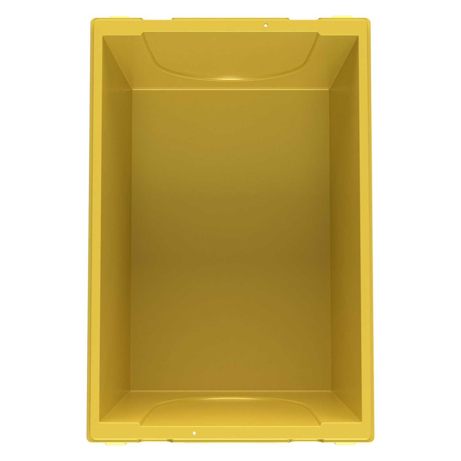 Вкладываемый контейнер INSTORE KV-6432 600x400x325 мм iPlast жёлтый с усиленным дном