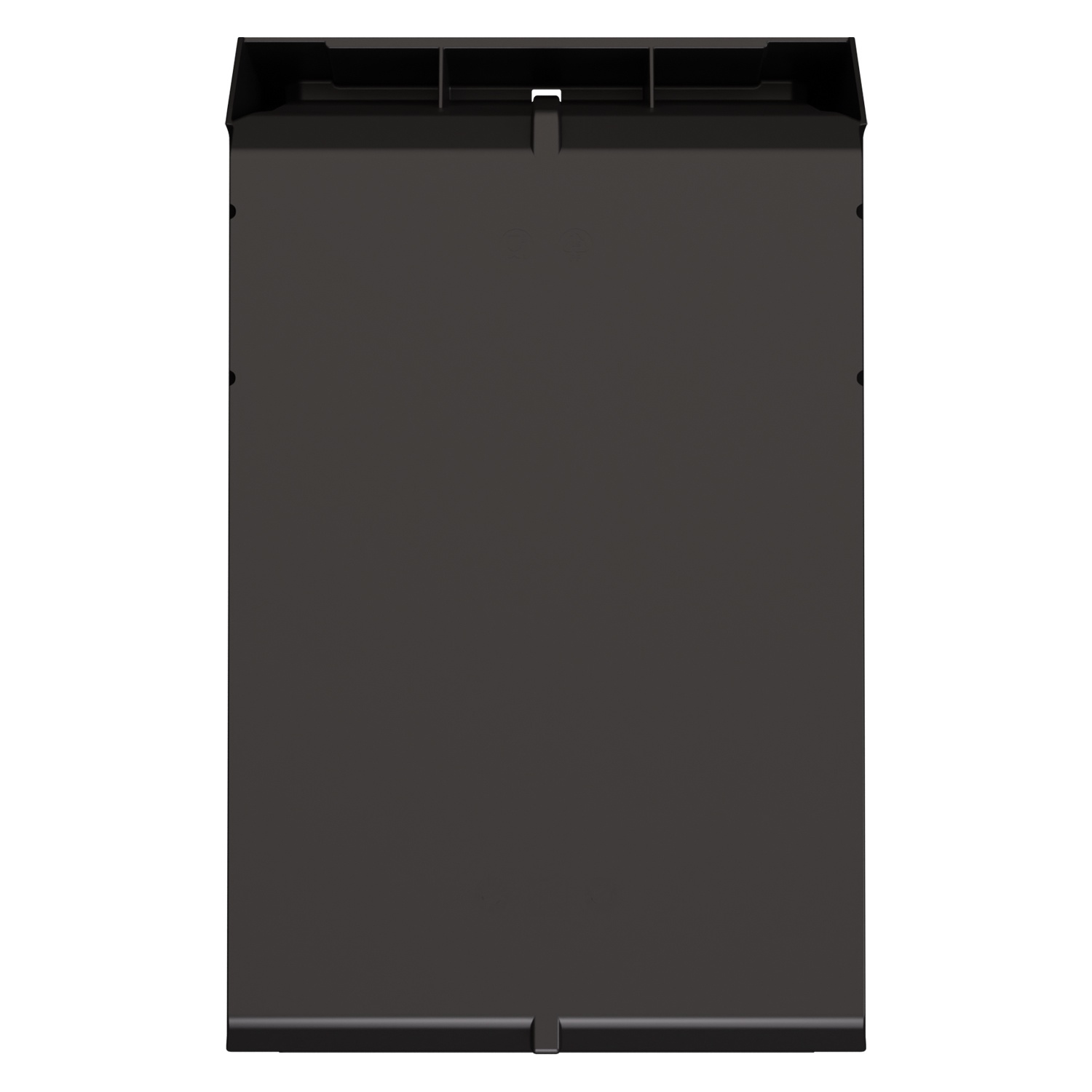Складской лоток Logic Store 500х300х200 мм iPlast чёрный ЭКО с отверстиями для перегородок N2 (12.406.2)