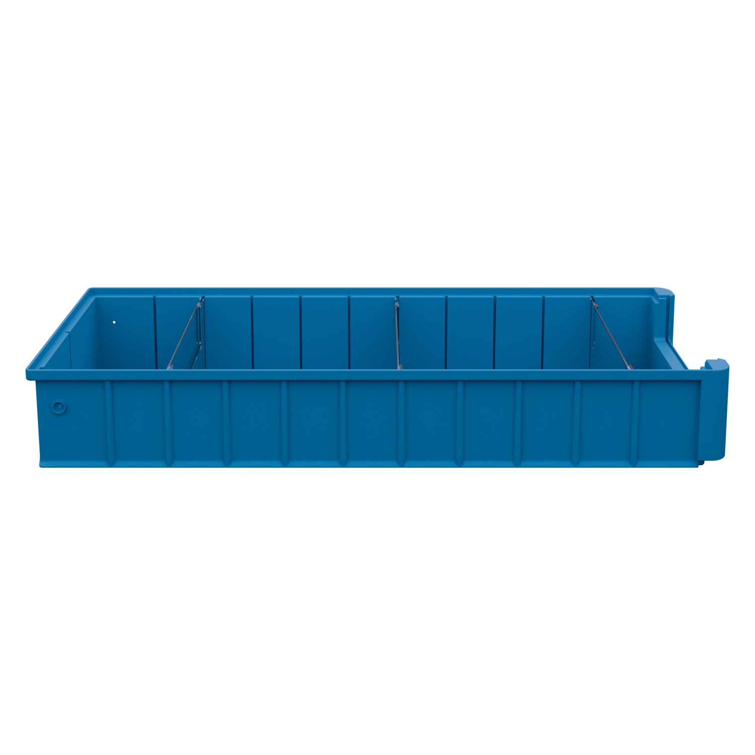 Полочный контейнер SK-6209 600х235х90 мм iPlast голубой с 3 поперечными перегородками
