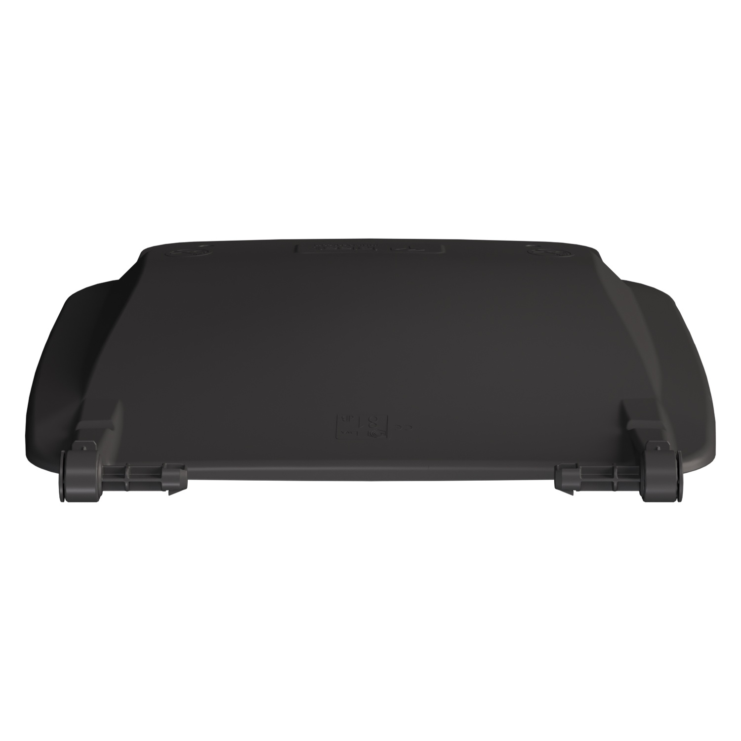 Крышка для мусорного контейнера 240 л (Light) iPlast тёмно-серая c осями для крепления