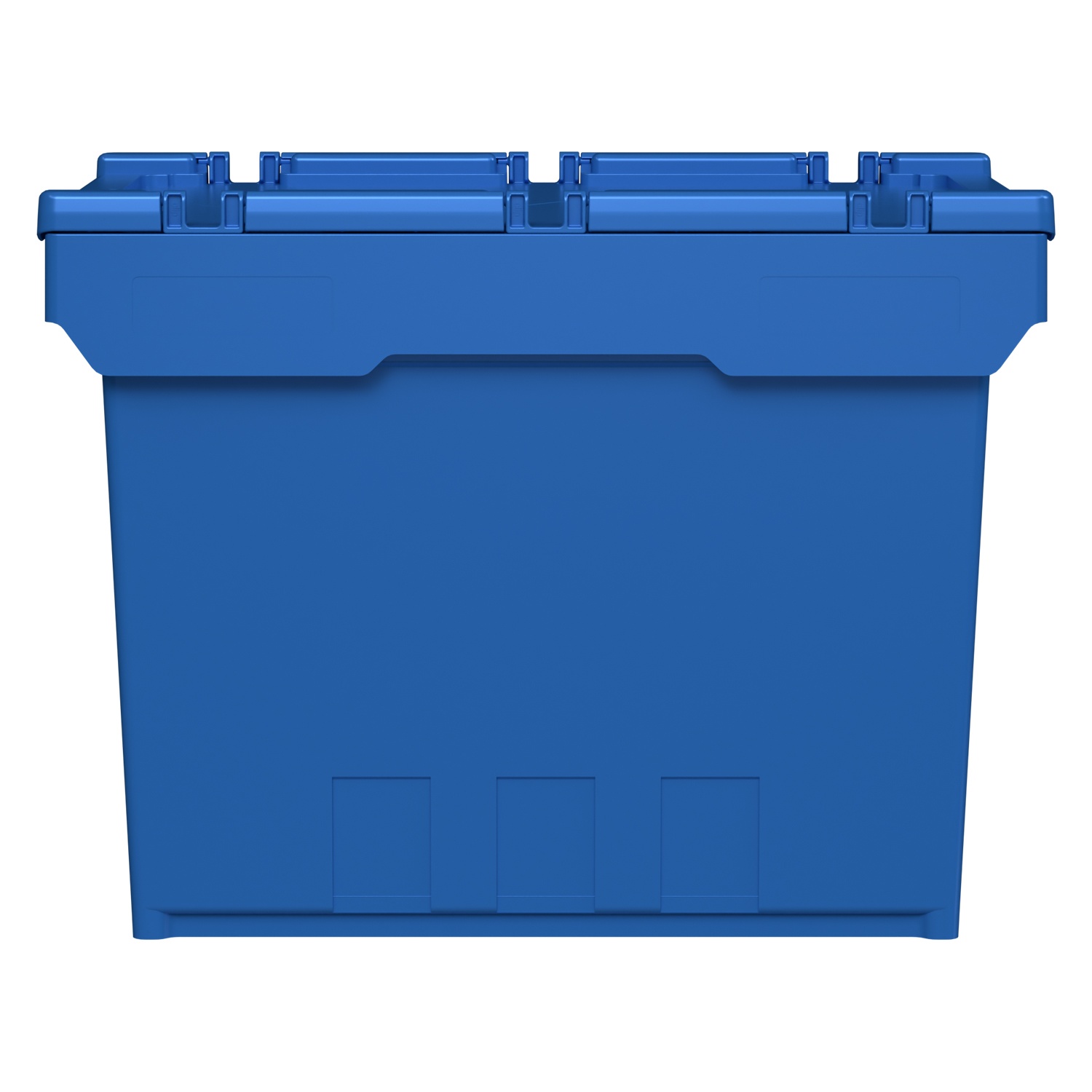 Вкладываемый контейнер INSTORE KVR-6442 600х400х420 мм iPlast голубой с усиленным дном и распашной крышкой