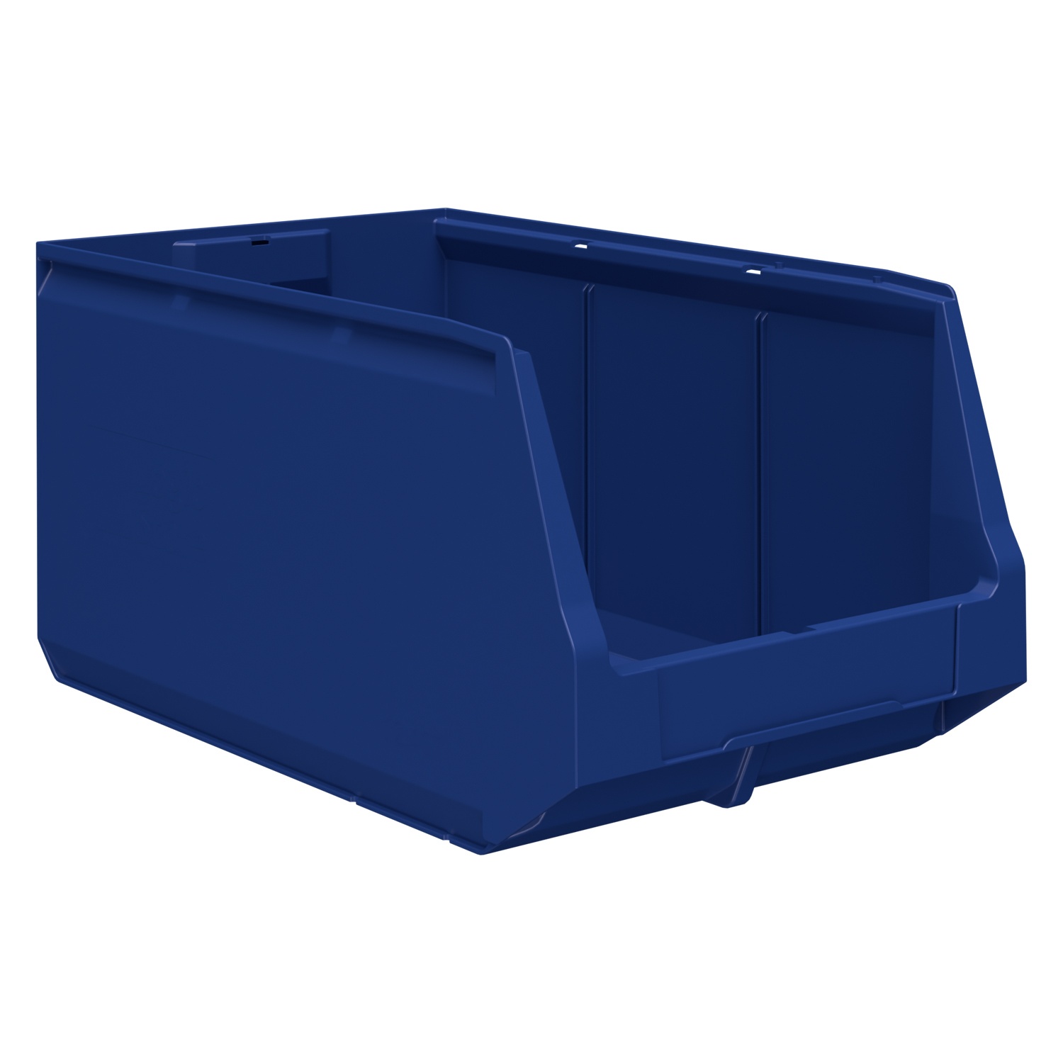 Складской лоток Logic Store 500х300х250 мм iPlast синий индиго с отверстиями для перегородок N1 (12.407.1)