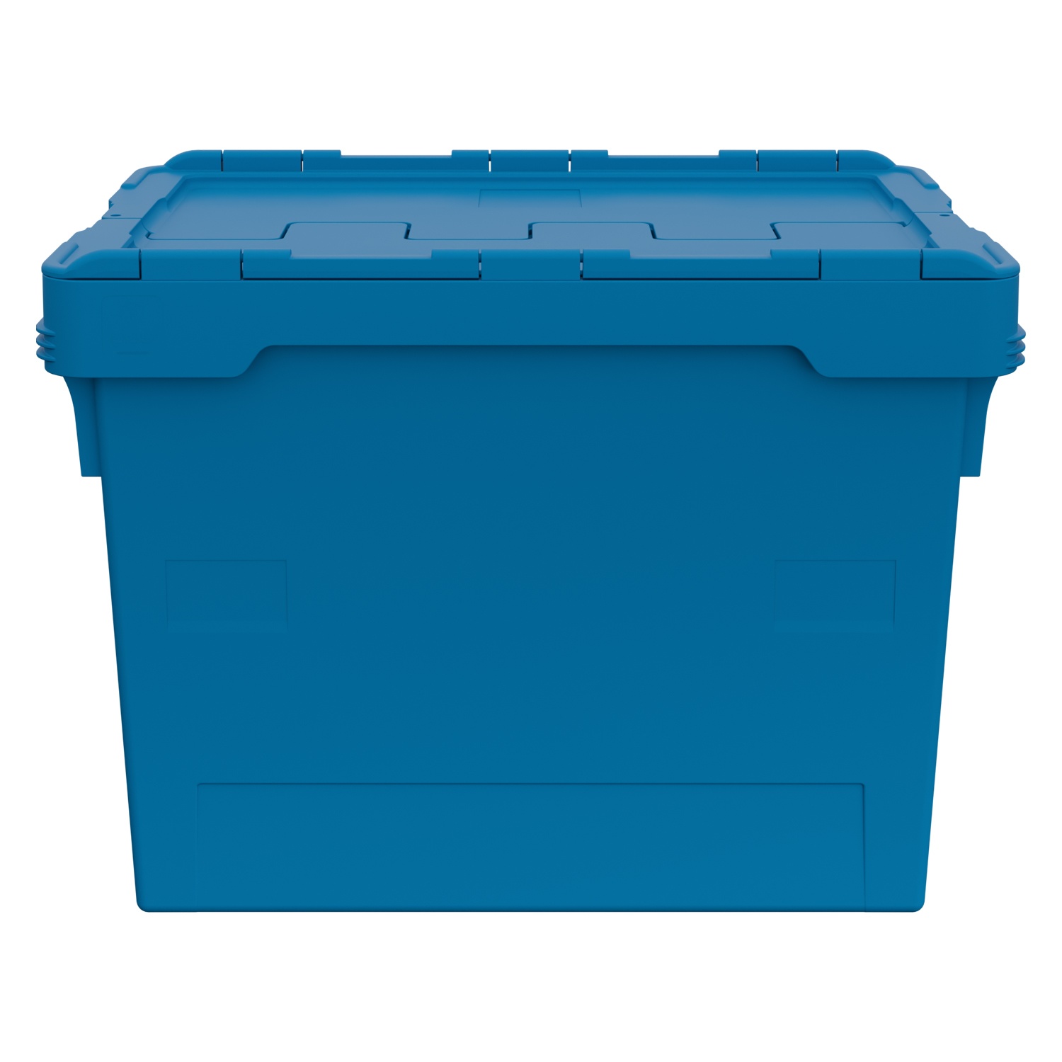 Вкладываемый контейнер INSTORE KV-6442.1 600х400х420 мм iPlast голубой со сплошным дном и распашной крышкой