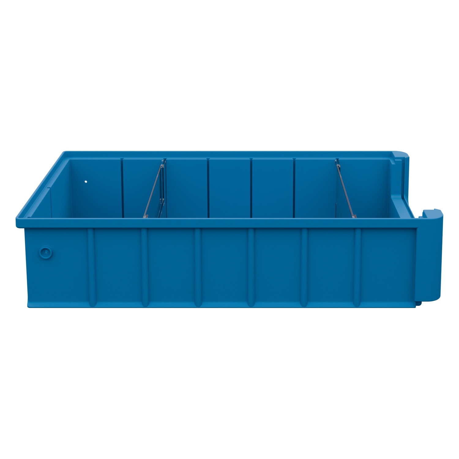 Полочный контейнер SK-4209 400х235х90 мм iPlast голубой с 2 поперечными перегородками
