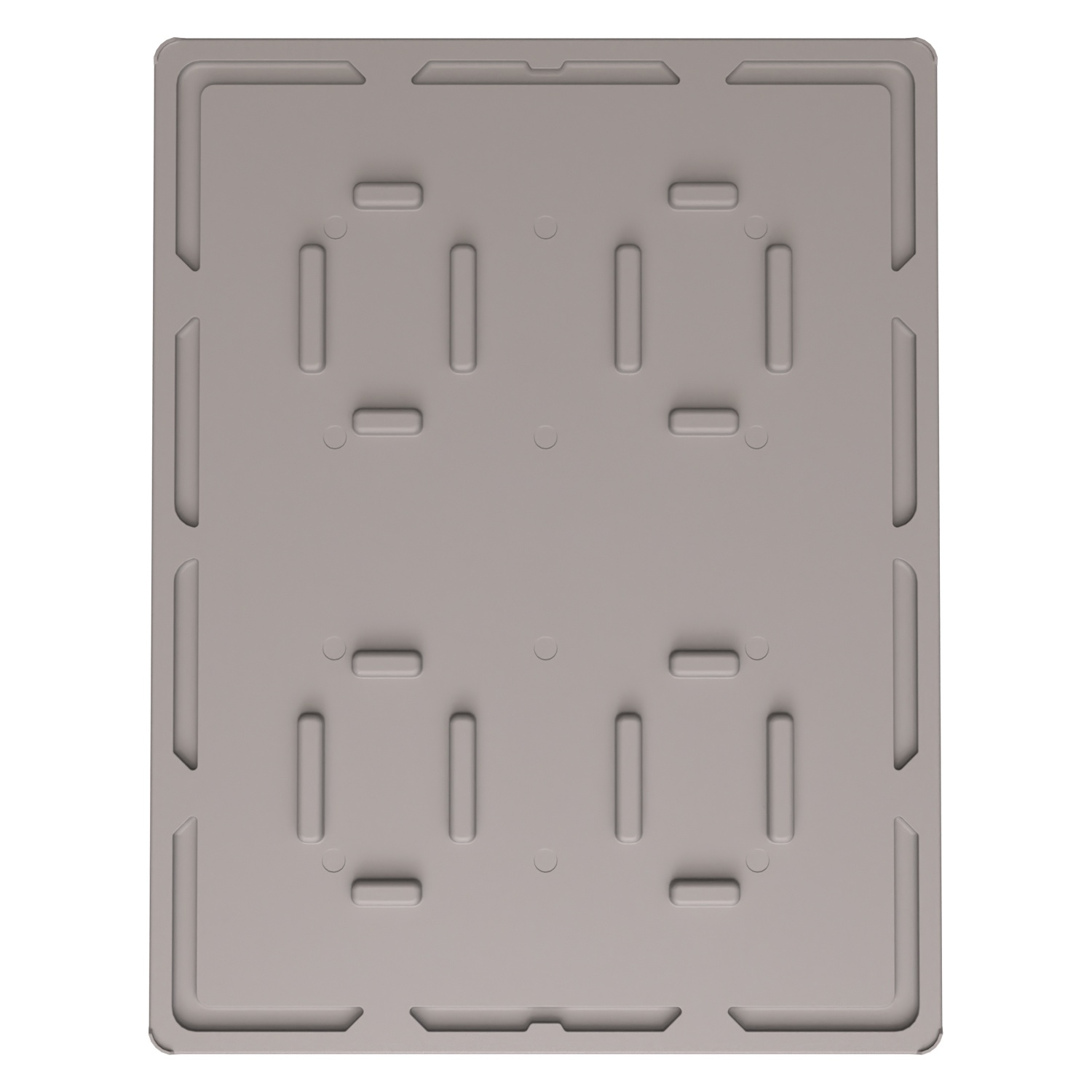 Крышка разборного контейнера Polybox 1450х1150х60 мм iPlast серая NEW (05.022)