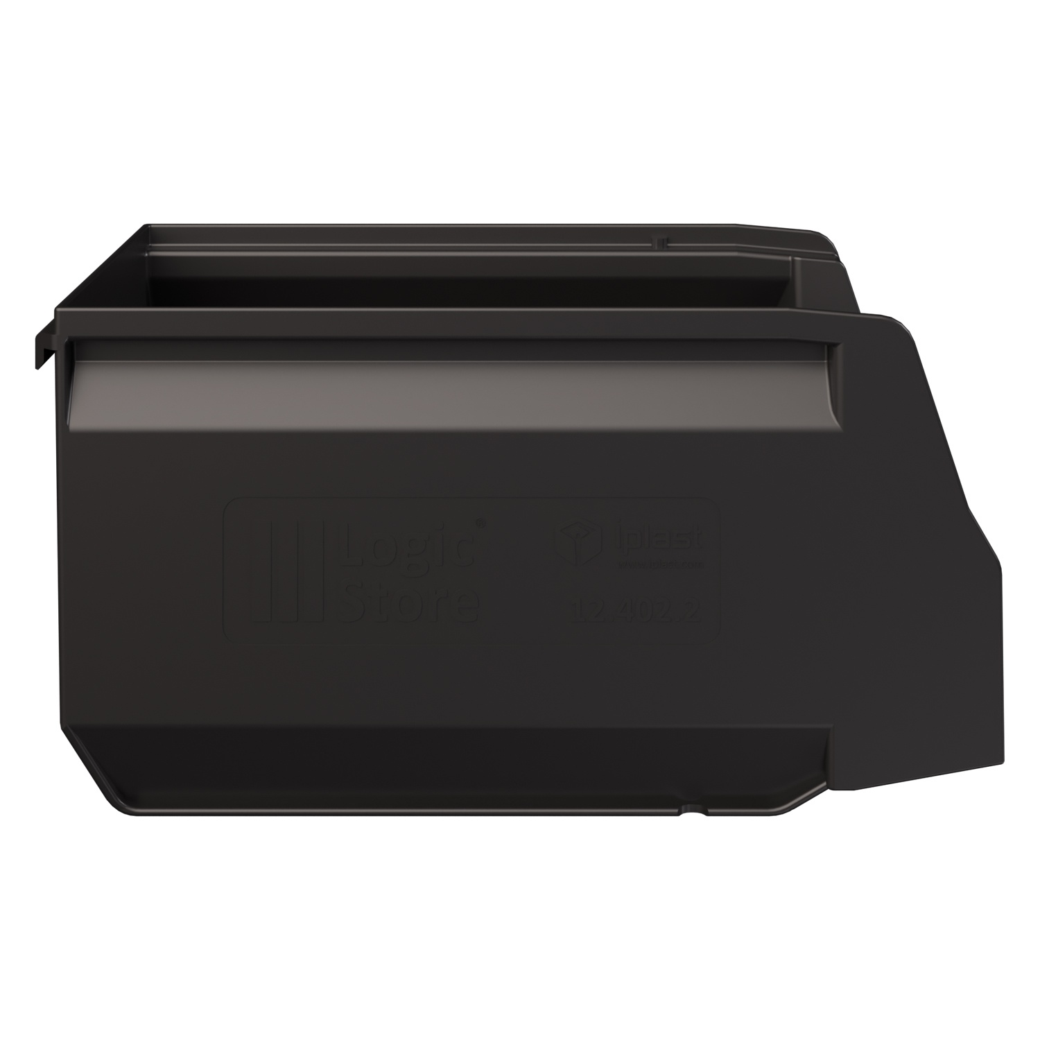Складской лоток Logic Store 250х150х130 мм iPlast чёрный ЭКО N2 (12.402.2)