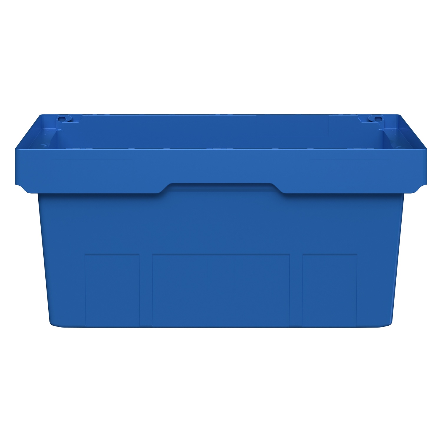 Вкладываемый контейнер INSTORE KV-6427 600x400x272 мм iPlast голубой со сплошным дном