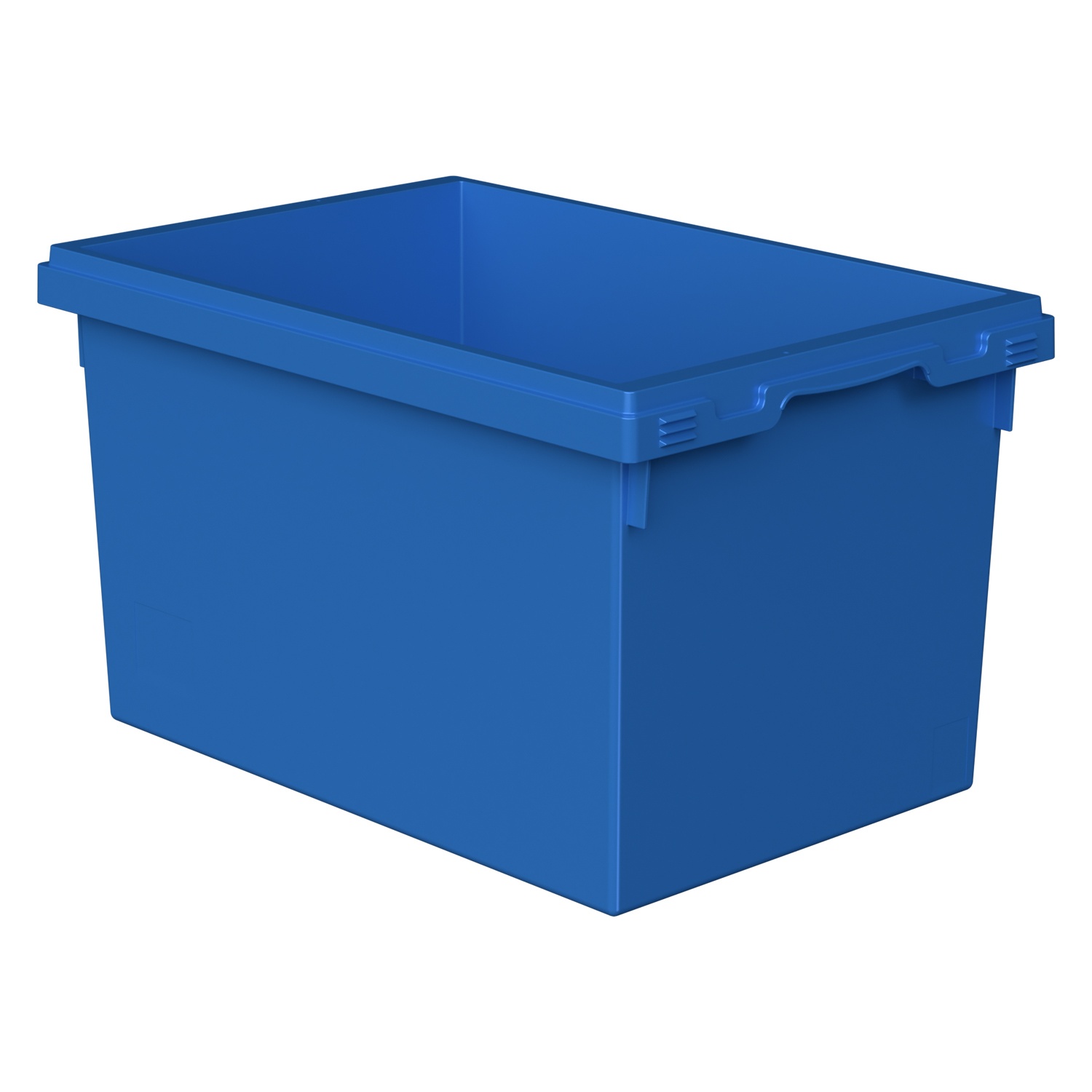 Вкладываемый контейнер INSTORE KV-6432 600x400x320 мм iPlast голубой со сплошным дном